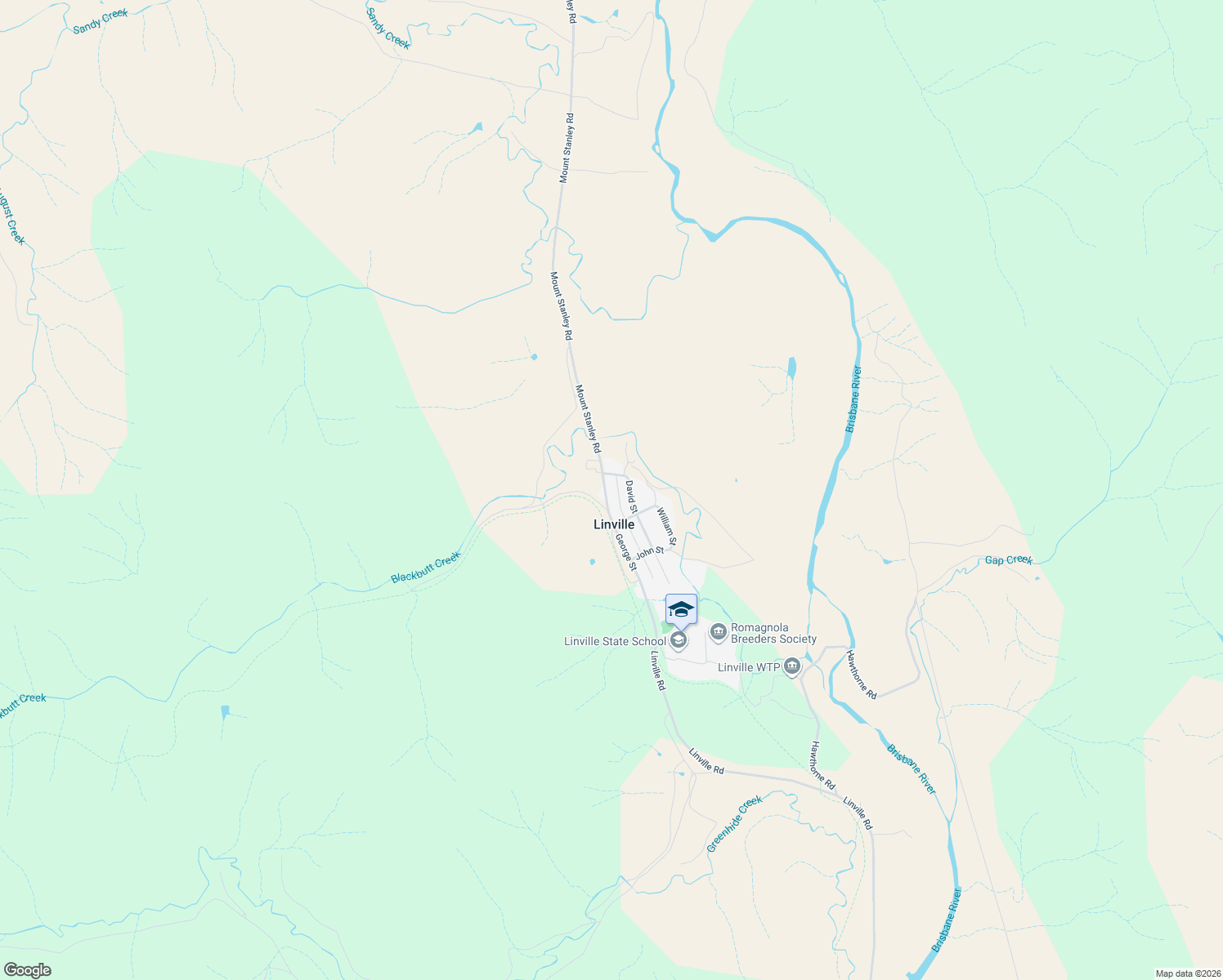 map of restaurants, bars, coffee shops, grocery stores, and more near 76 George St in Linville