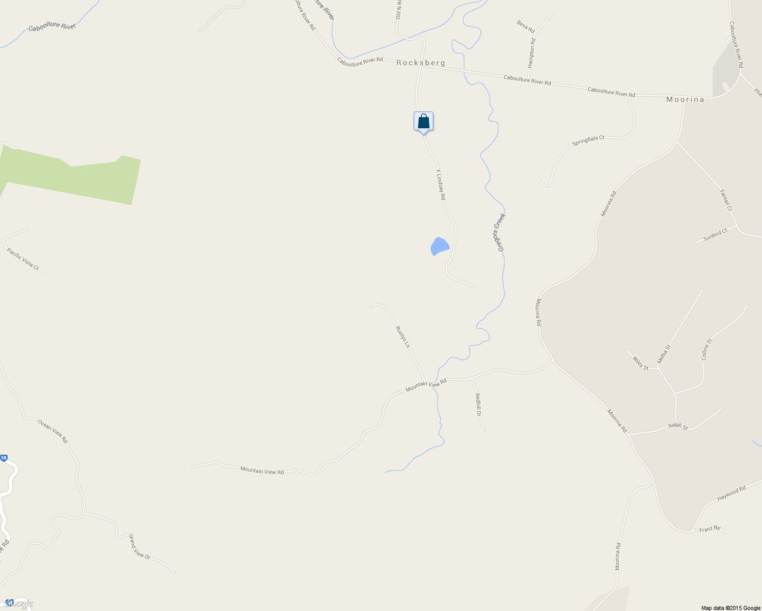 map of restaurants, bars, coffee shops, grocery stores, and more near 74 Rustys Lane in Moorina
