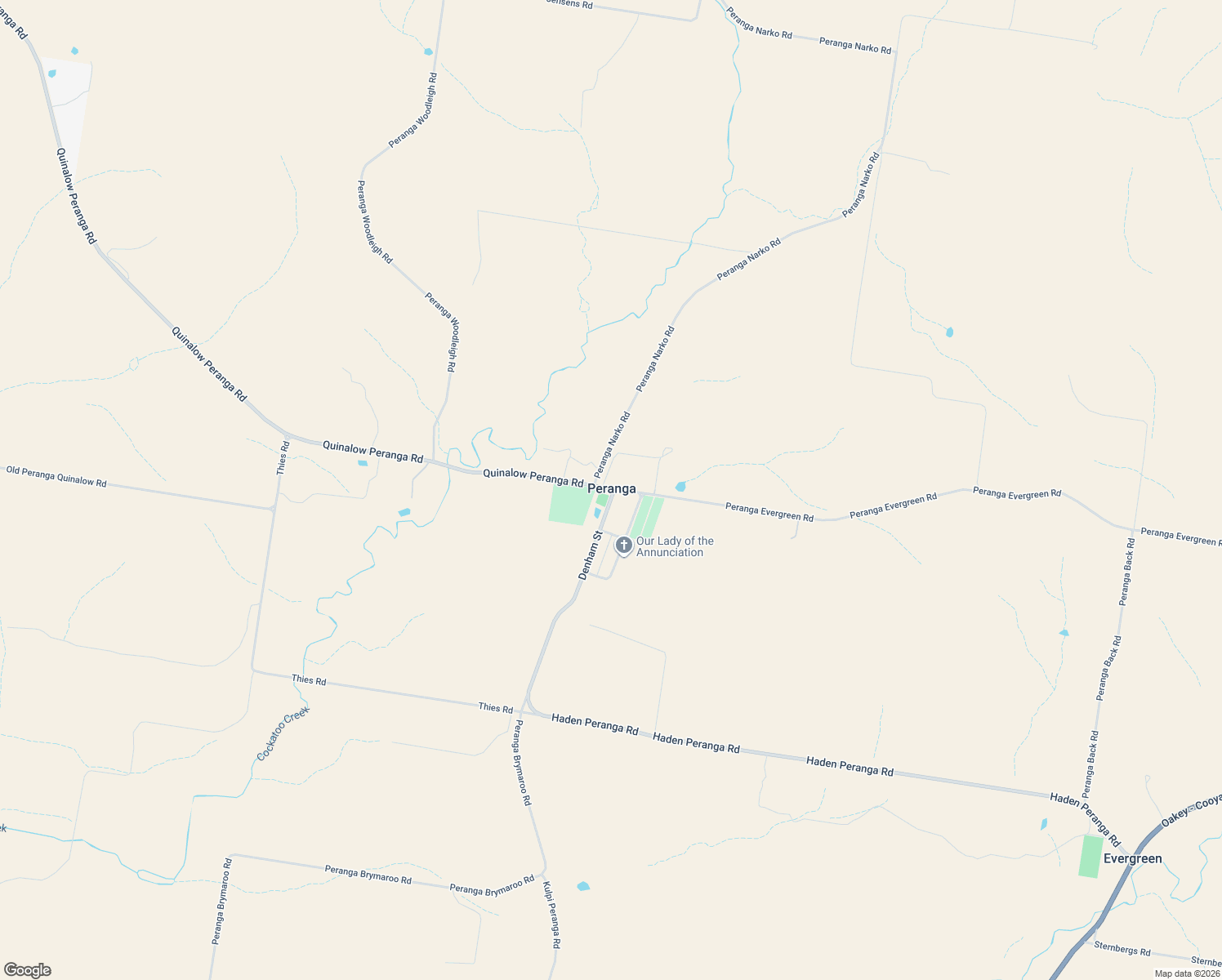 map of restaurants, bars, coffee shops, grocery stores, and more near 5 Denham Street in Peranga