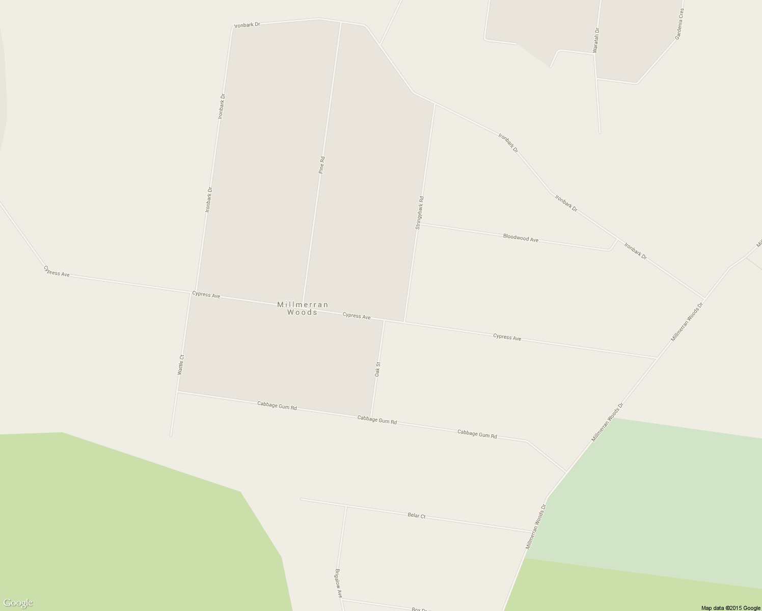 map of restaurants, bars, coffee shops, grocery stores, and more near LOT 24 Cypress Ave in Millmerran Woods
