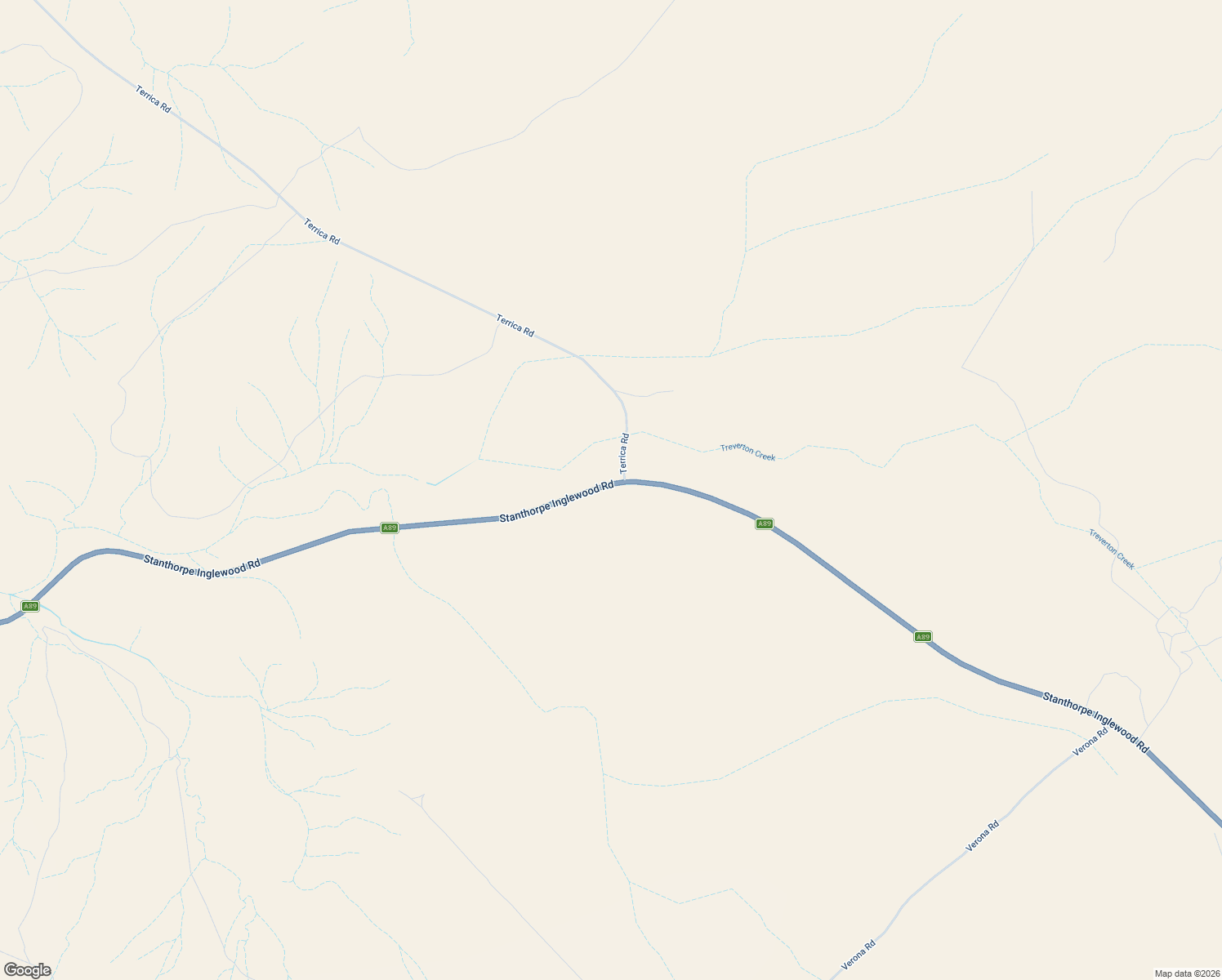 map of restaurants, bars, coffee shops, grocery stores, and more near LOT 27 Stanthorpe-Inglewood Rd in Warroo
