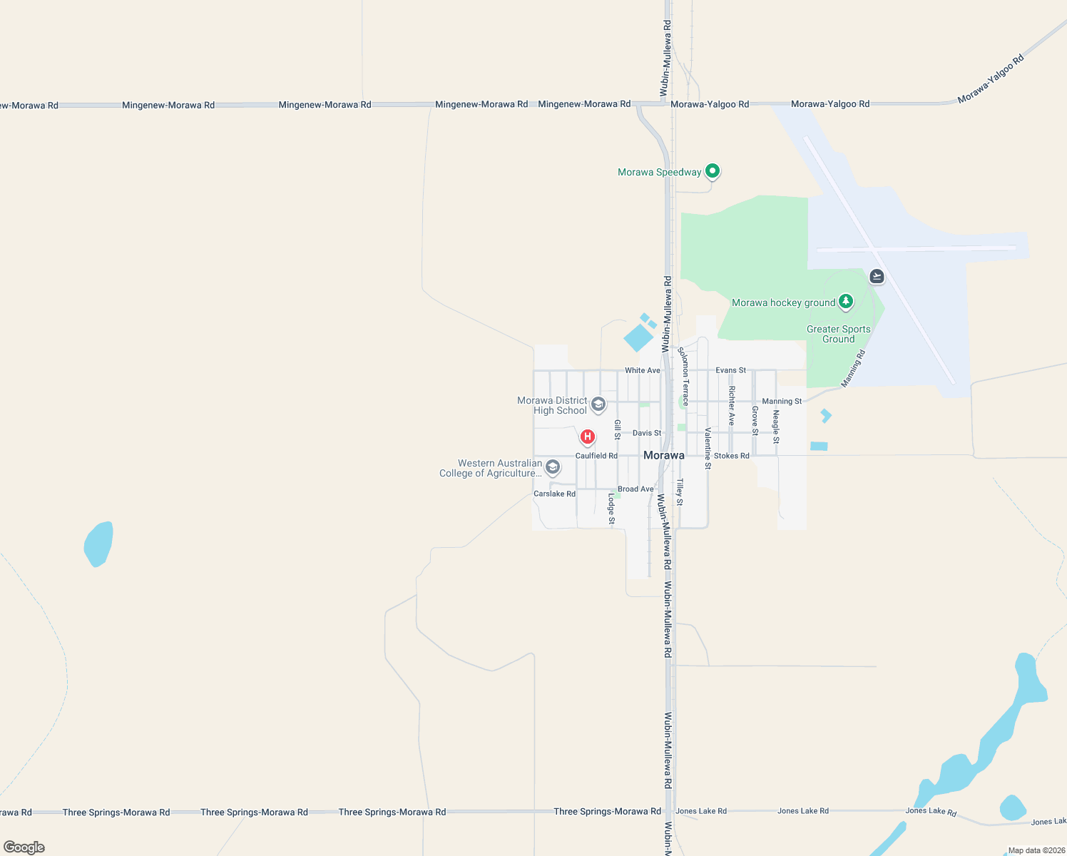 map of restaurants, bars, coffee shops, grocery stores, and more near Waddilove Rd in Morawa