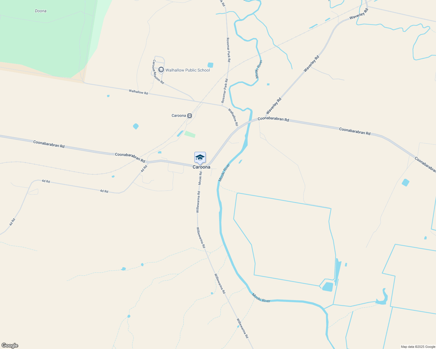 map of restaurants, bars, coffee shops, grocery stores, and more near 1 Boundary Street in Caroona