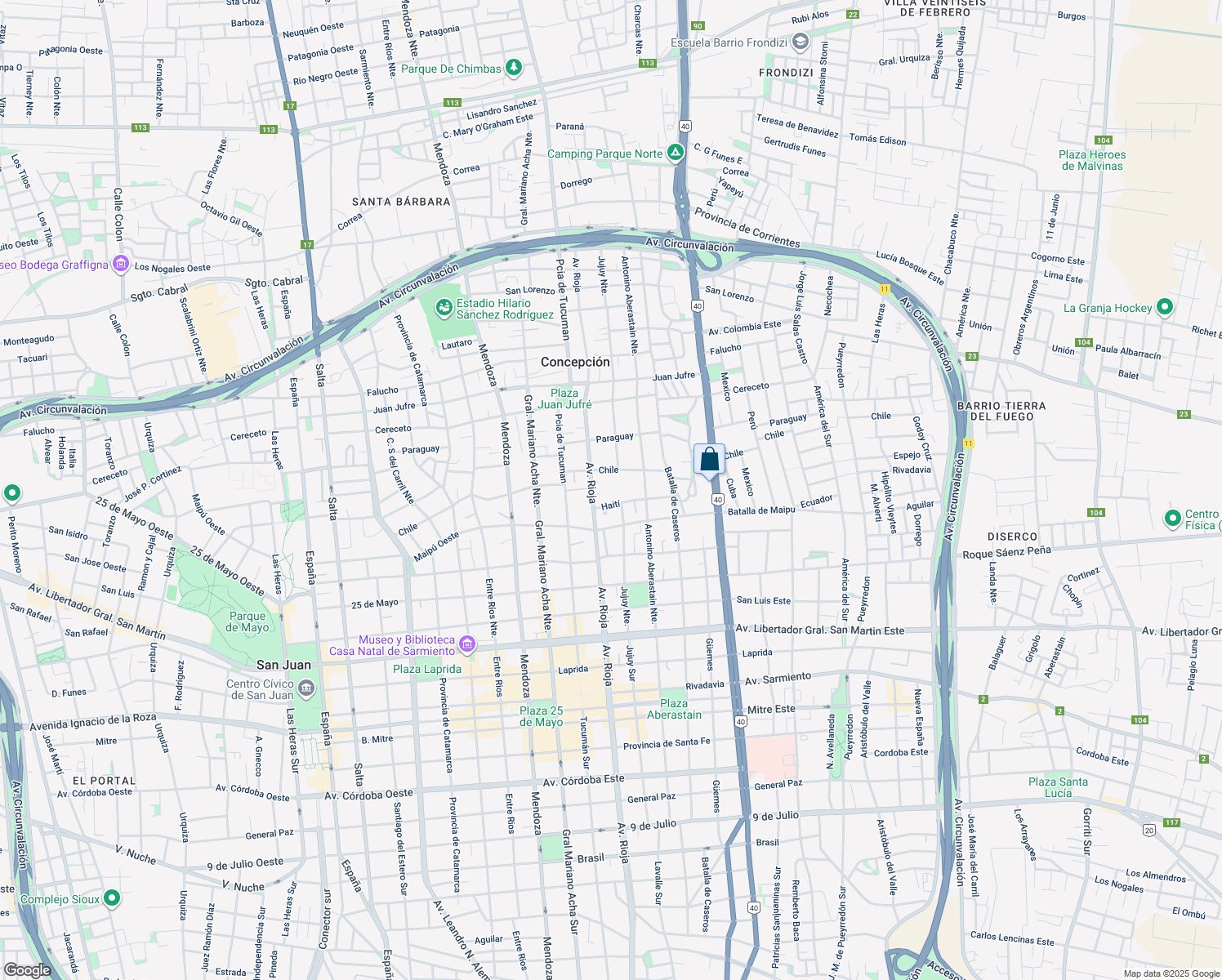 map of restaurants, bars, coffee shops, grocery stores, and more near 344-400 Haití in San Juan