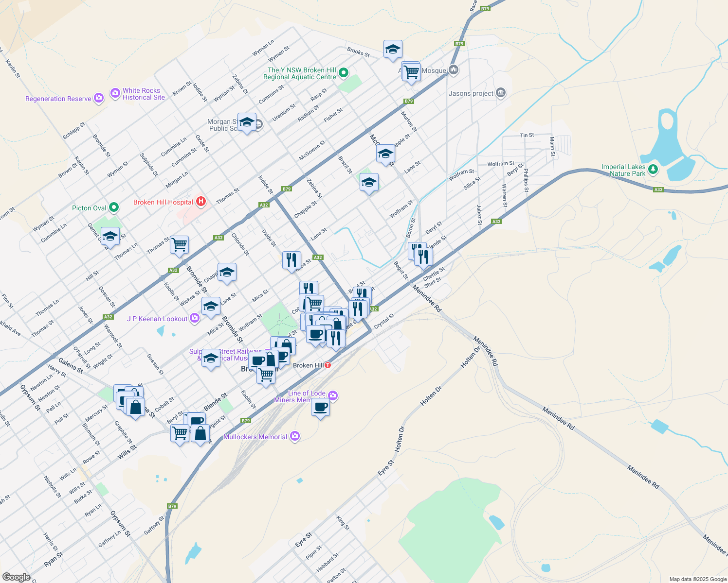 Broken Hill Street Map 478 Blende Street, Broken Hill Nsw - Walk Score
