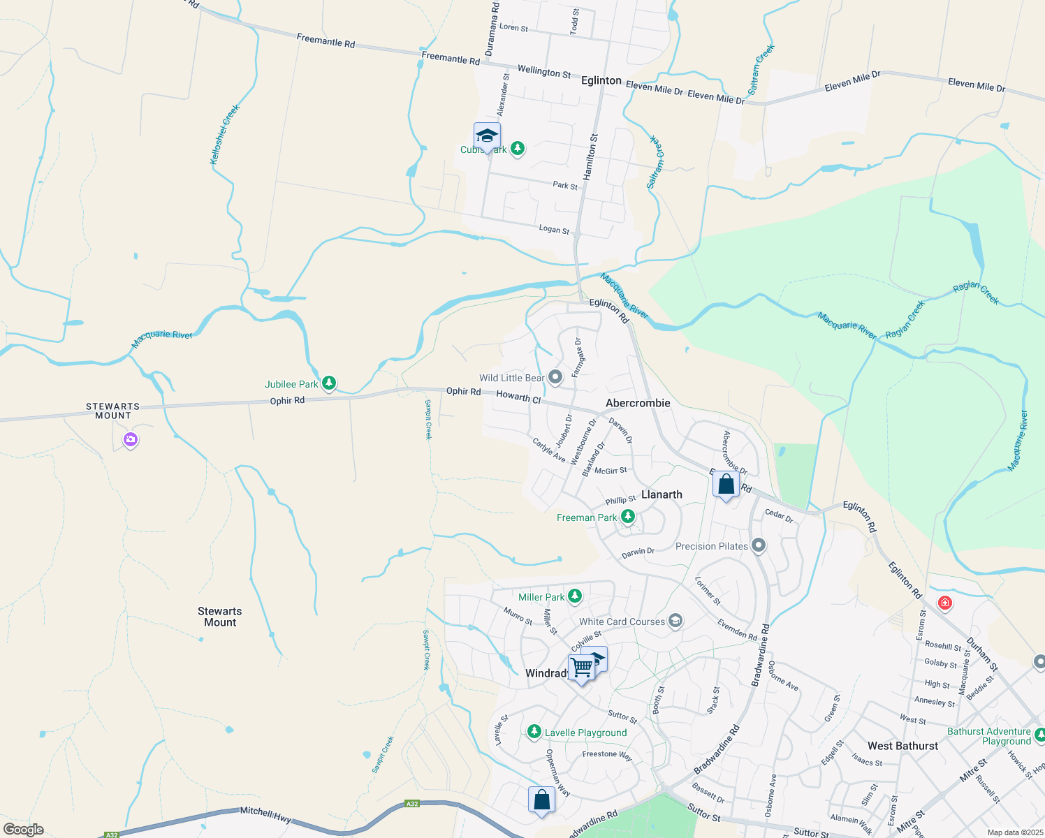 map of restaurants, bars, coffee shops, grocery stores, and more near 4 Georgia Place in Llanarth