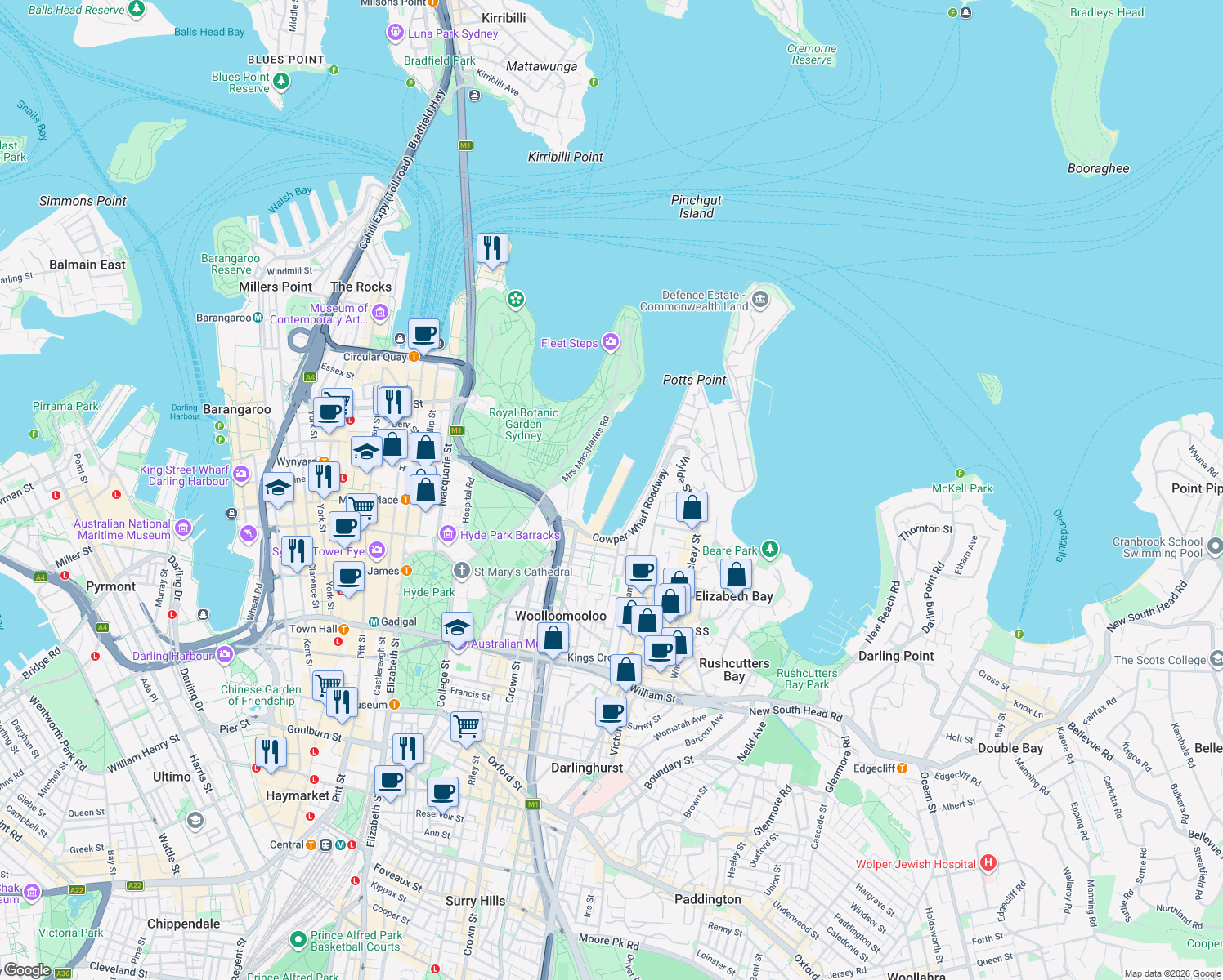 6 Cowper Wharf Roadway Woolloomooloo NSW Walk Score