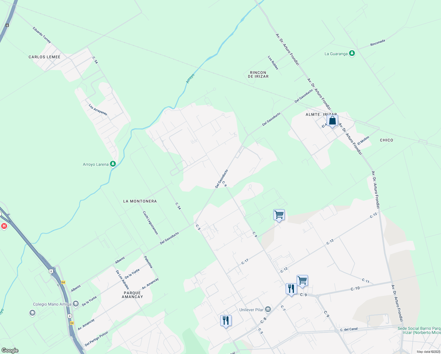 map of restaurants, bars, coffee shops, grocery stores, and more near in Fatima