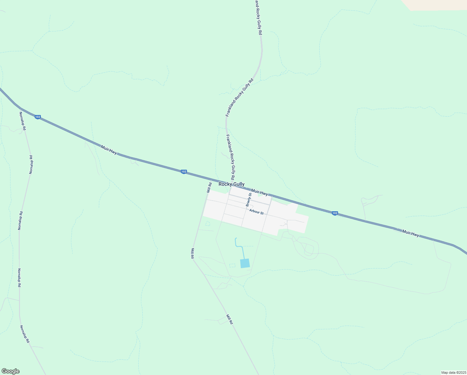 map of restaurants, bars, coffee shops, grocery stores, and more near 1 Crane Street in Rocky Gully