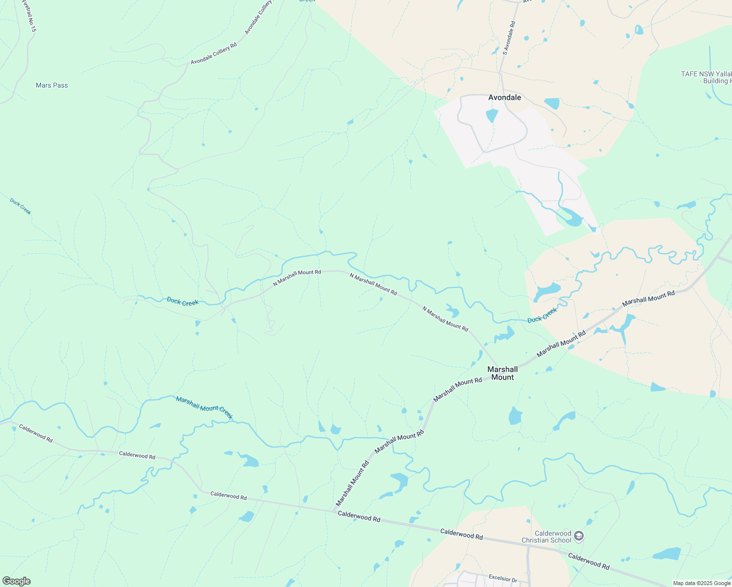 map of restaurants, bars, coffee shops, grocery stores, and more near 143 North Marshall Mount Road in Marshall Mount