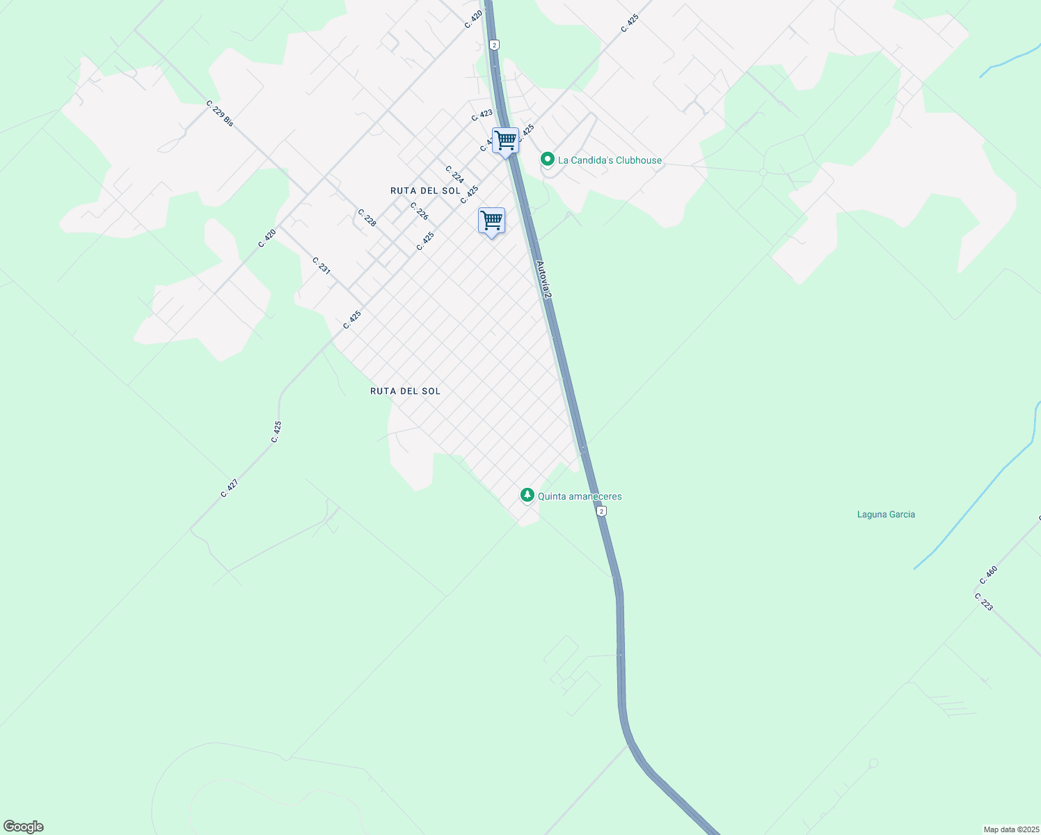 map of restaurants, bars, coffee shops, grocery stores, and more near Calle 433 in Arturo Seguí