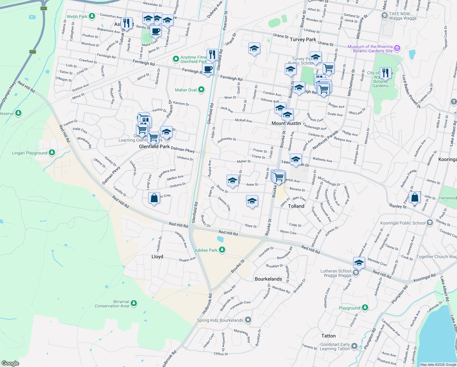 map of restaurants, bars, coffee shops, grocery stores, and more near 31 O'Connor Street in Tolland