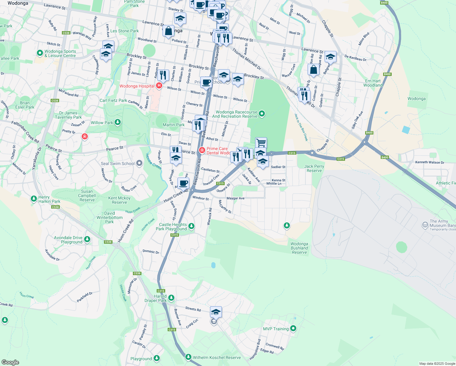 20 Omeara Street, Wodonga VIC Walk Score