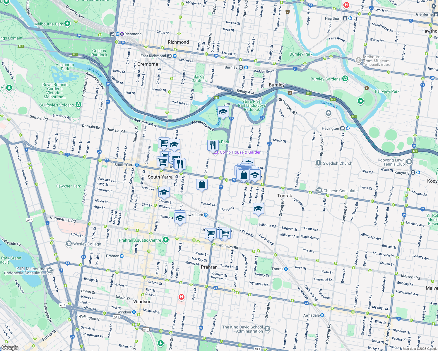 401 Toorak Road, Melbourne VIC Walk Score