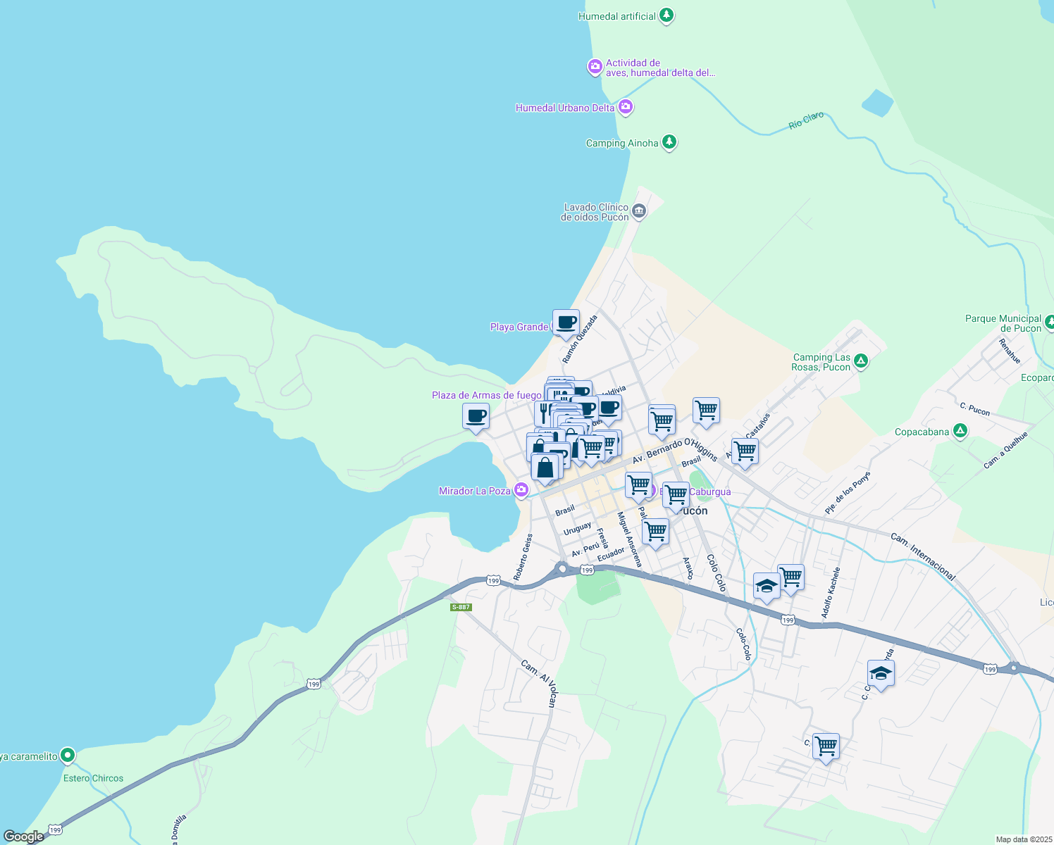 map of restaurants, bars, coffee shops, grocery stores, and more near in 