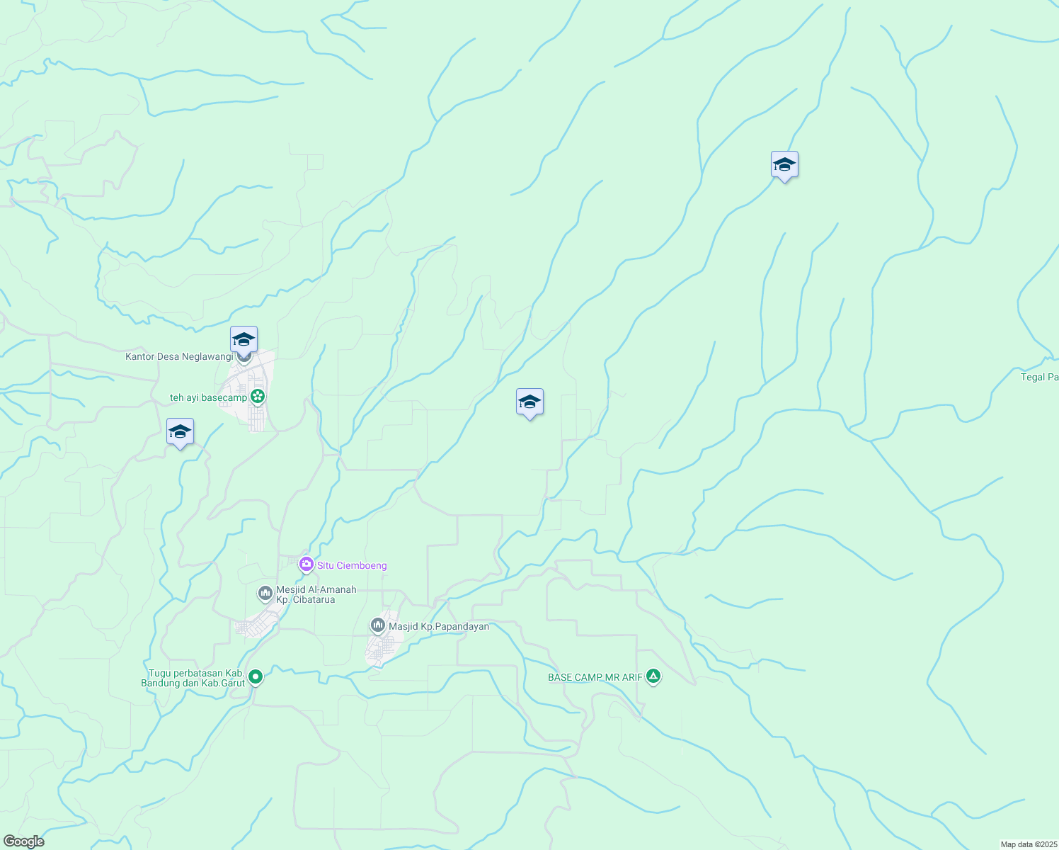 map of restaurants, bars, coffee shops, grocery stores, and more near in Bandung