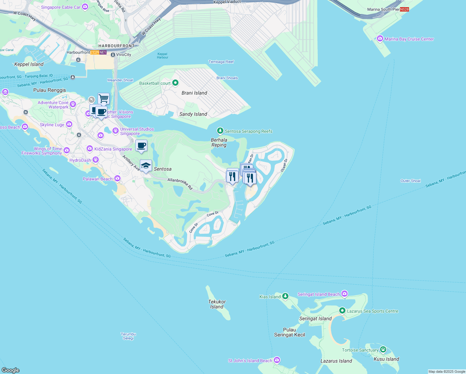map of restaurants, bars, coffee shops, grocery stores, and more near in 
