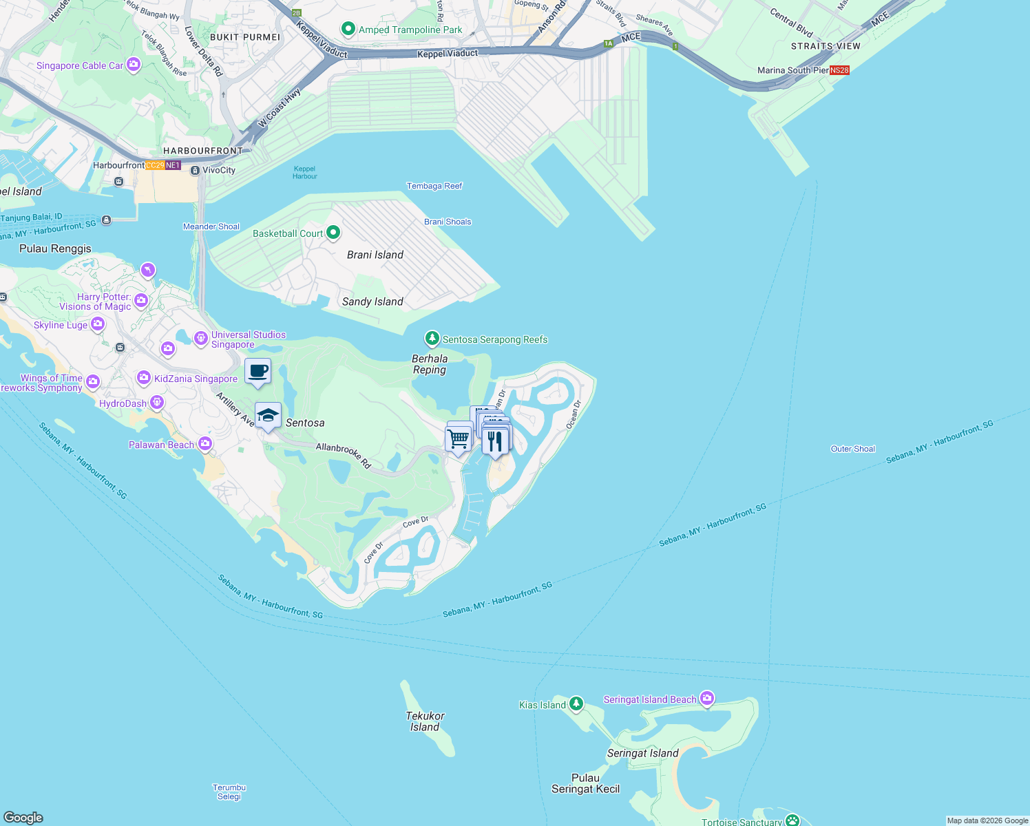 map of restaurants, bars, coffee shops, grocery stores, and more near in 