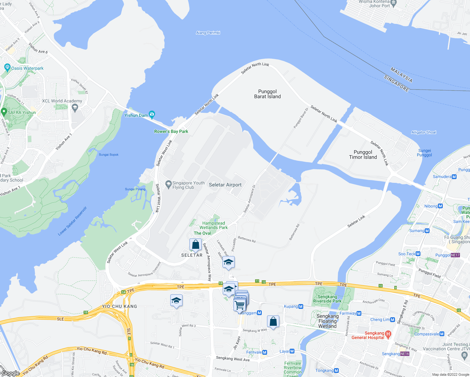 map of restaurants, bars, coffee shops, grocery stores, and more near in Singapore