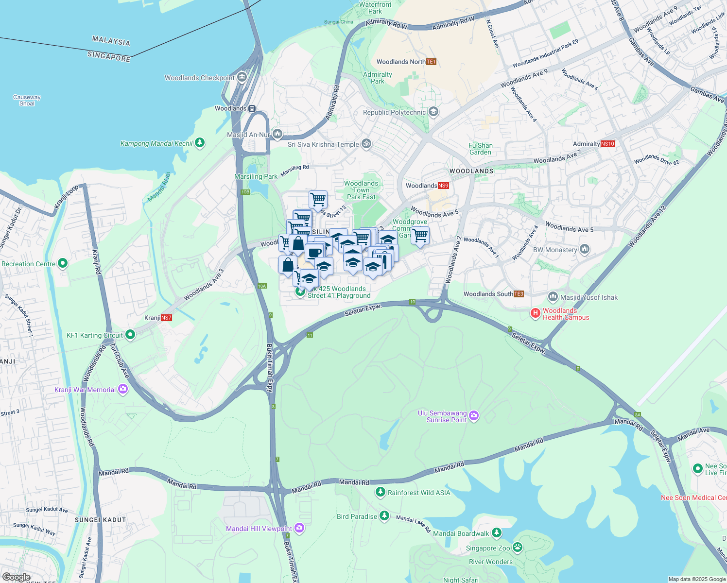 map of restaurants, bars, coffee shops, grocery stores, and more near in Singapore