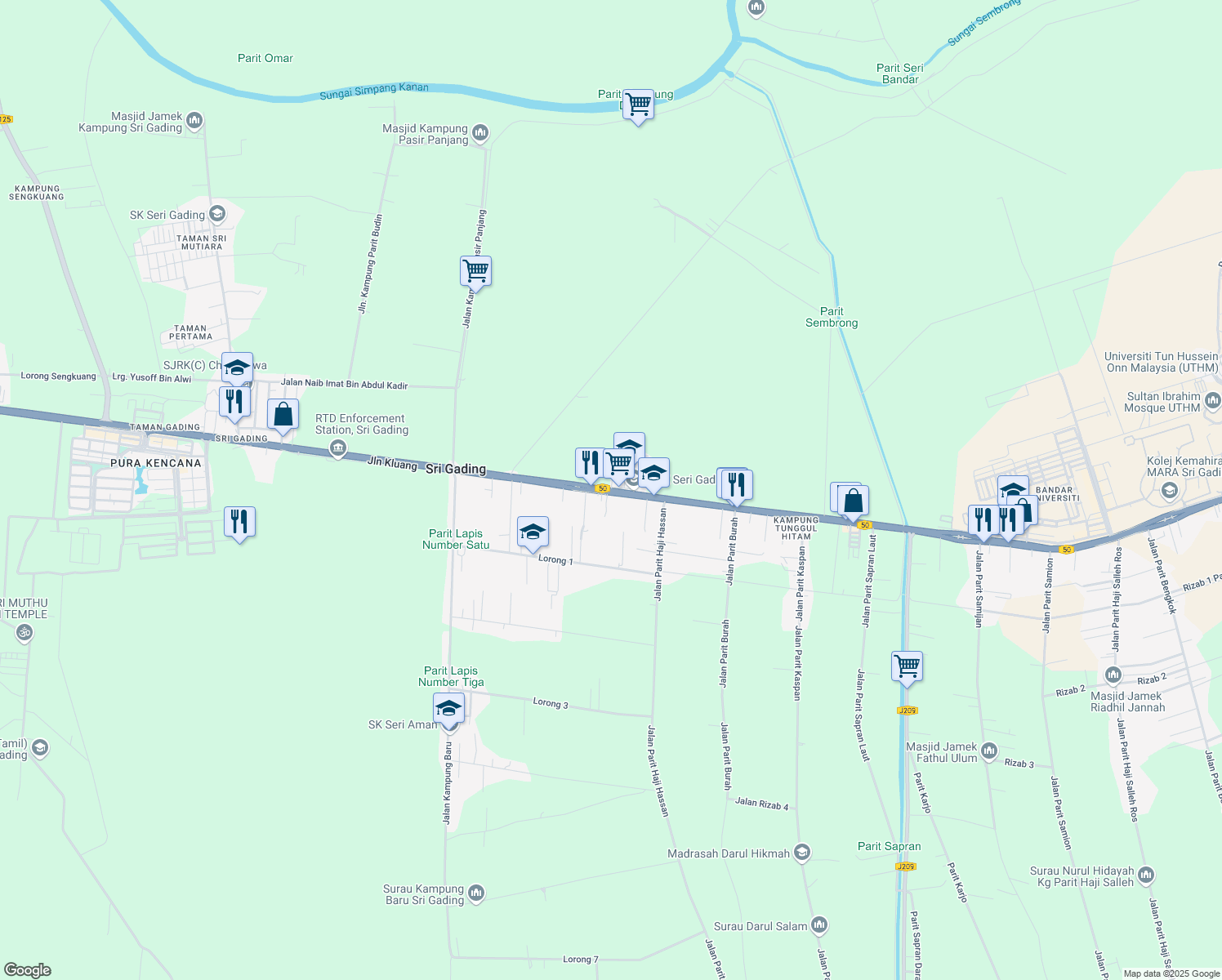 map of restaurants, bars, coffee shops, grocery stores, and more near in 
