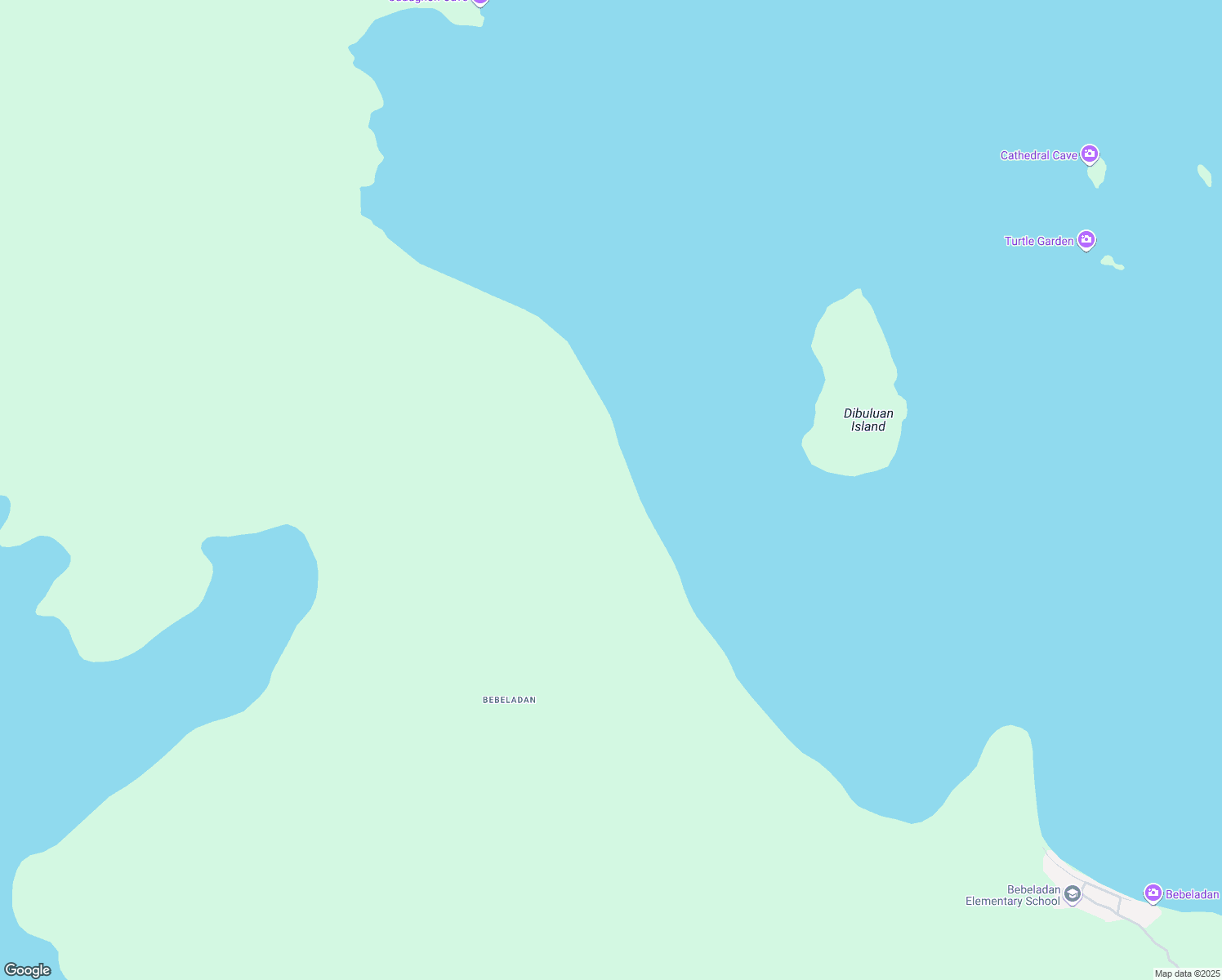 map of restaurants, bars, coffee shops, grocery stores, and more near in El Nido