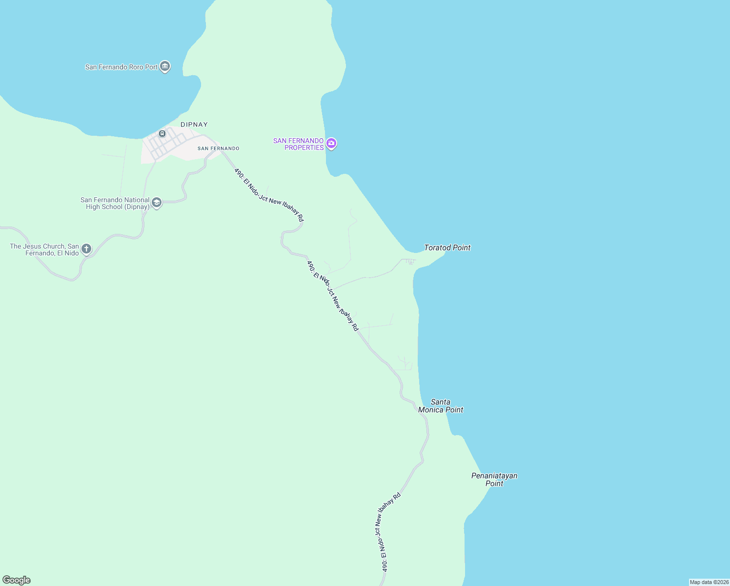 map of restaurants, bars, coffee shops, grocery stores, and more near in El Nido
