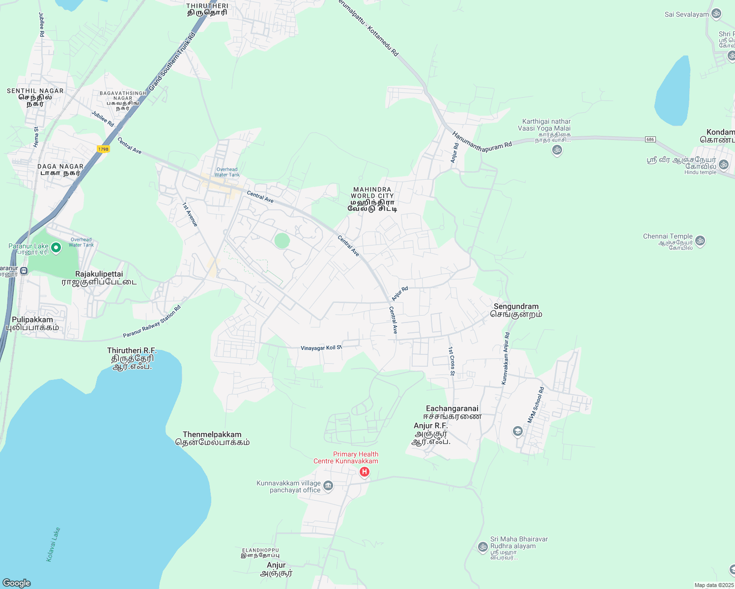 map of restaurants, bars, coffee shops, grocery stores, and more near in Sengundram