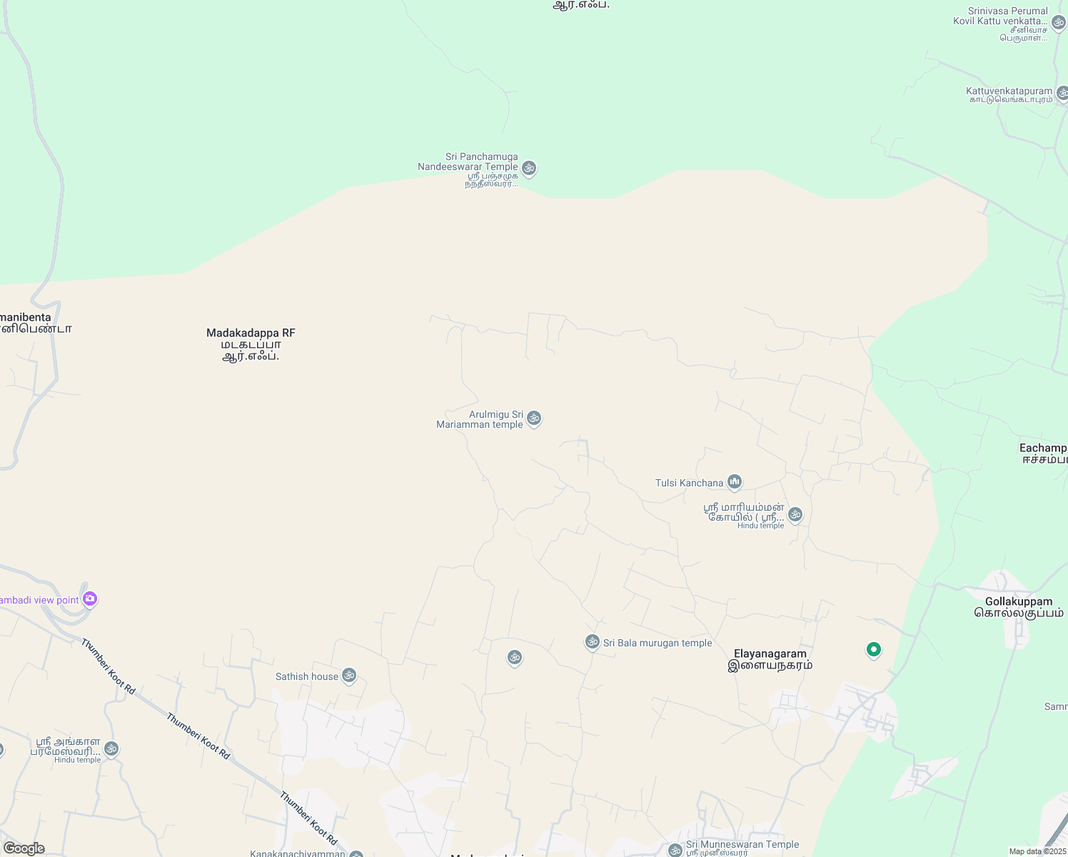 map of restaurants, bars, coffee shops, grocery stores, and more near in Vaniyambadi