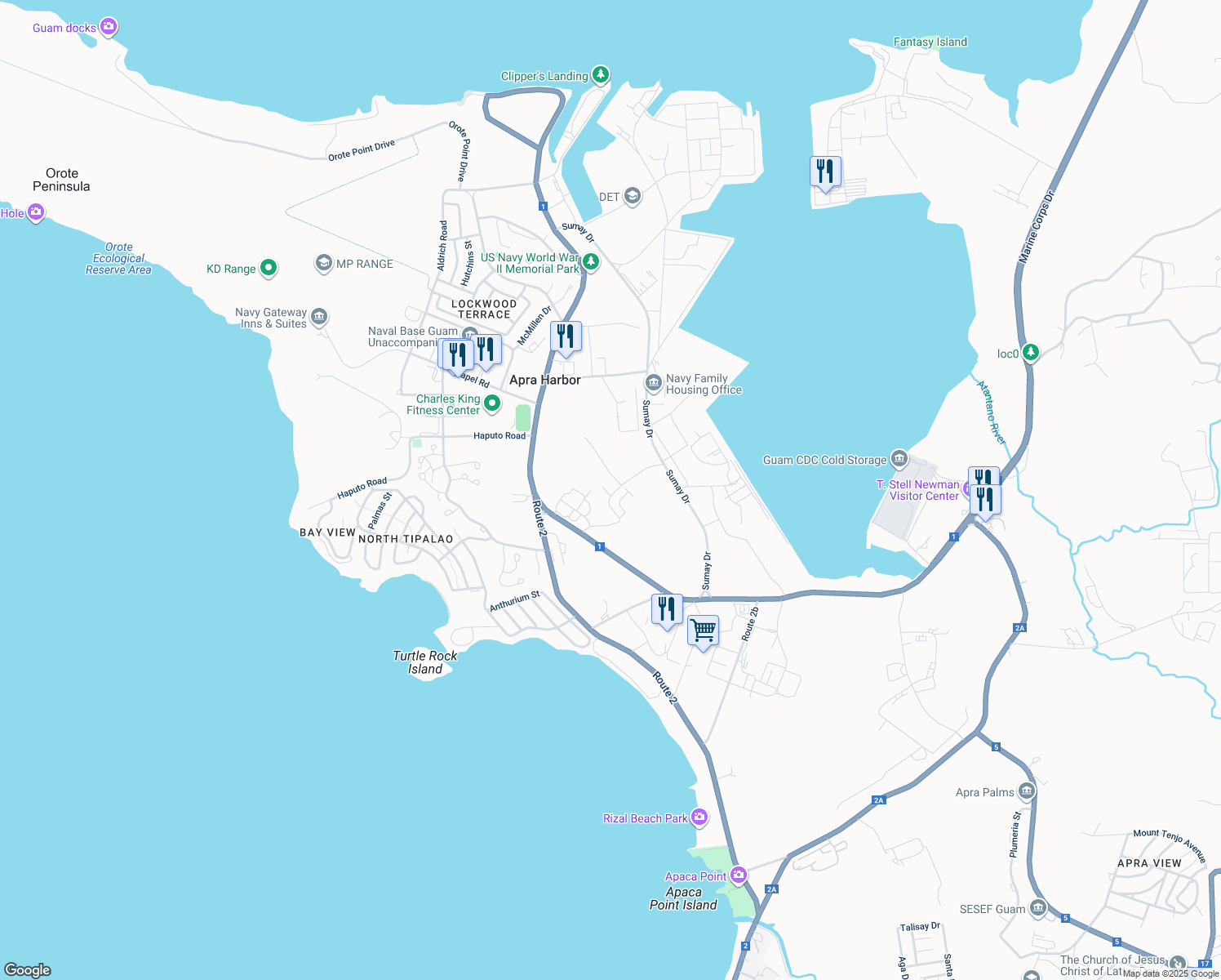 map of restaurants, bars, coffee shops, grocery stores, and more near in Santa Rita