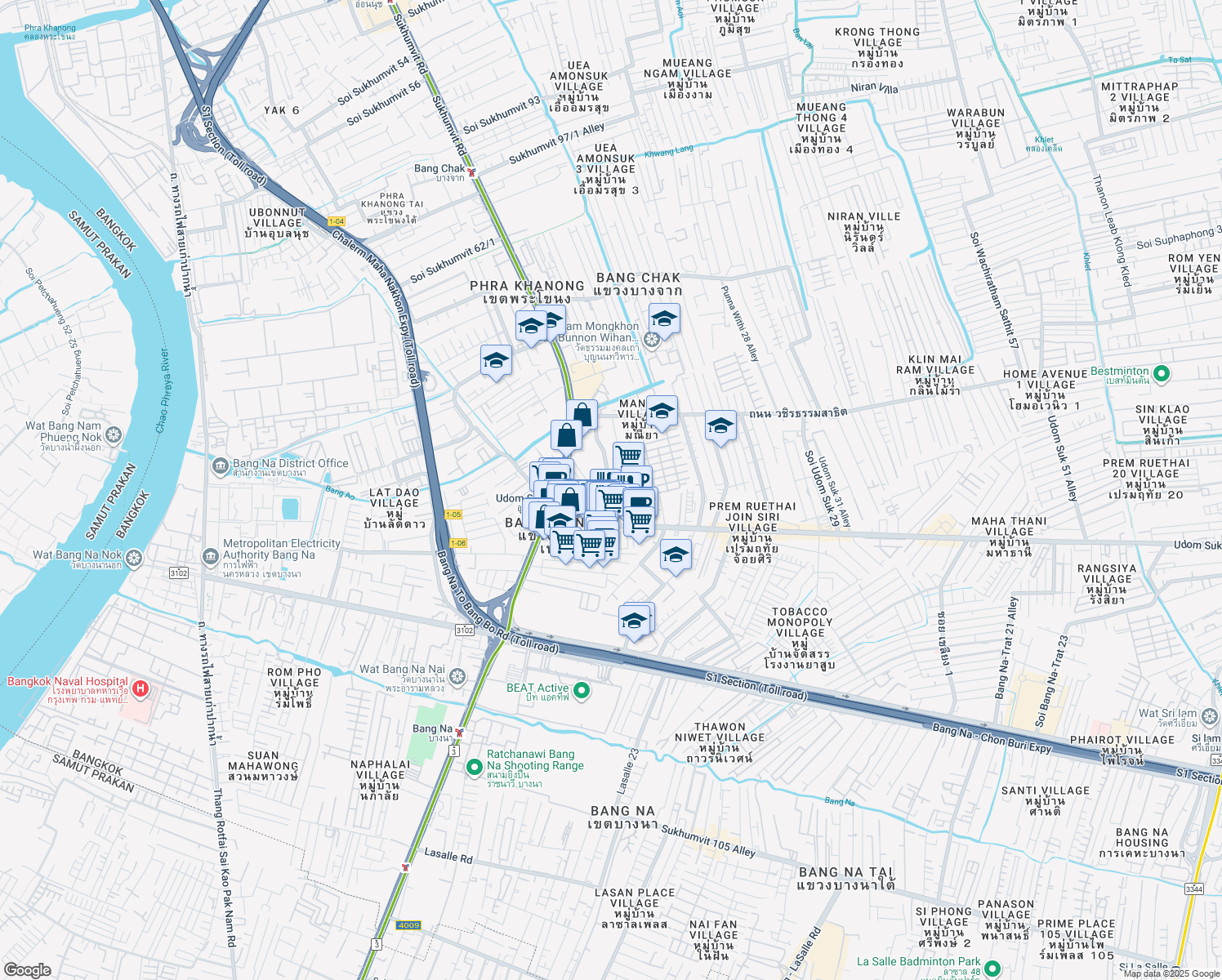 map of restaurants, bars, coffee shops, grocery stores, and more near in 