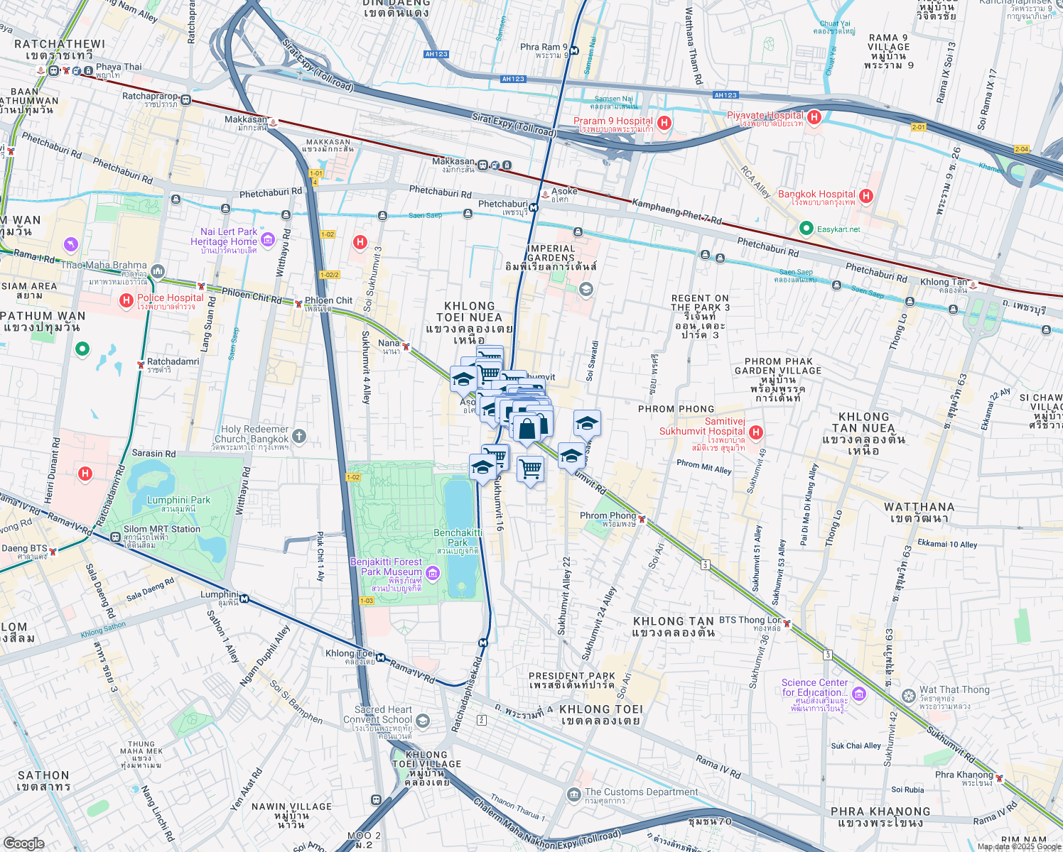 map of restaurants, bars, coffee shops, grocery stores, and more near in 