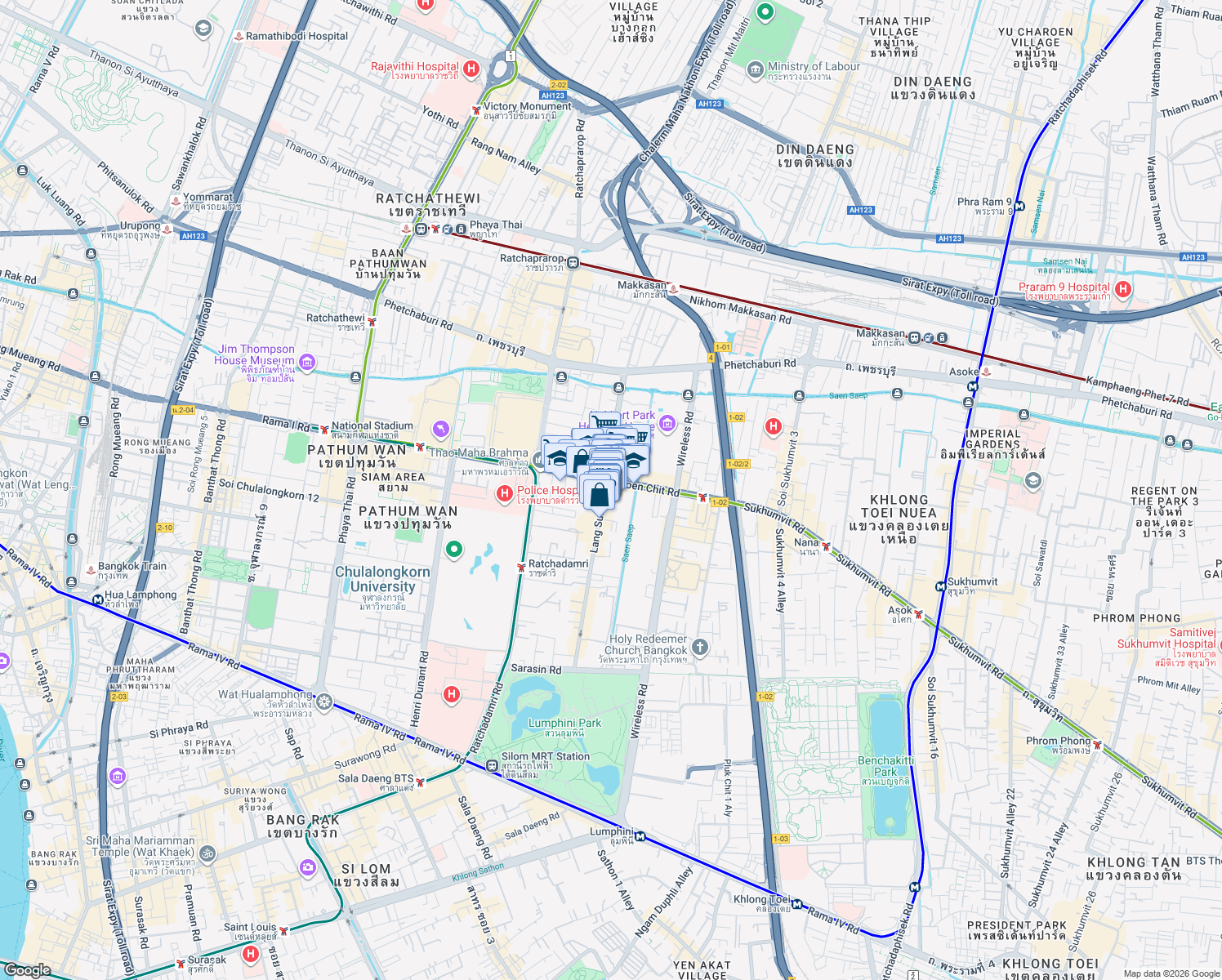 map of restaurants, bars, coffee shops, grocery stores, and more near in 