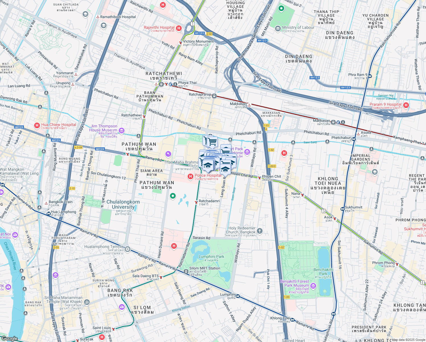 map of restaurants, bars, coffee shops, grocery stores, and more near in 