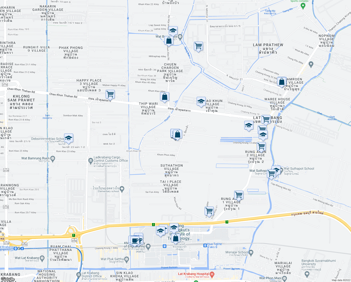 map of restaurants, bars, coffee shops, grocery stores, and more near in 