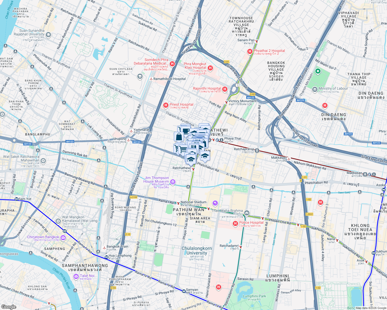 map of restaurants, bars, coffee shops, grocery stores, and more near in 