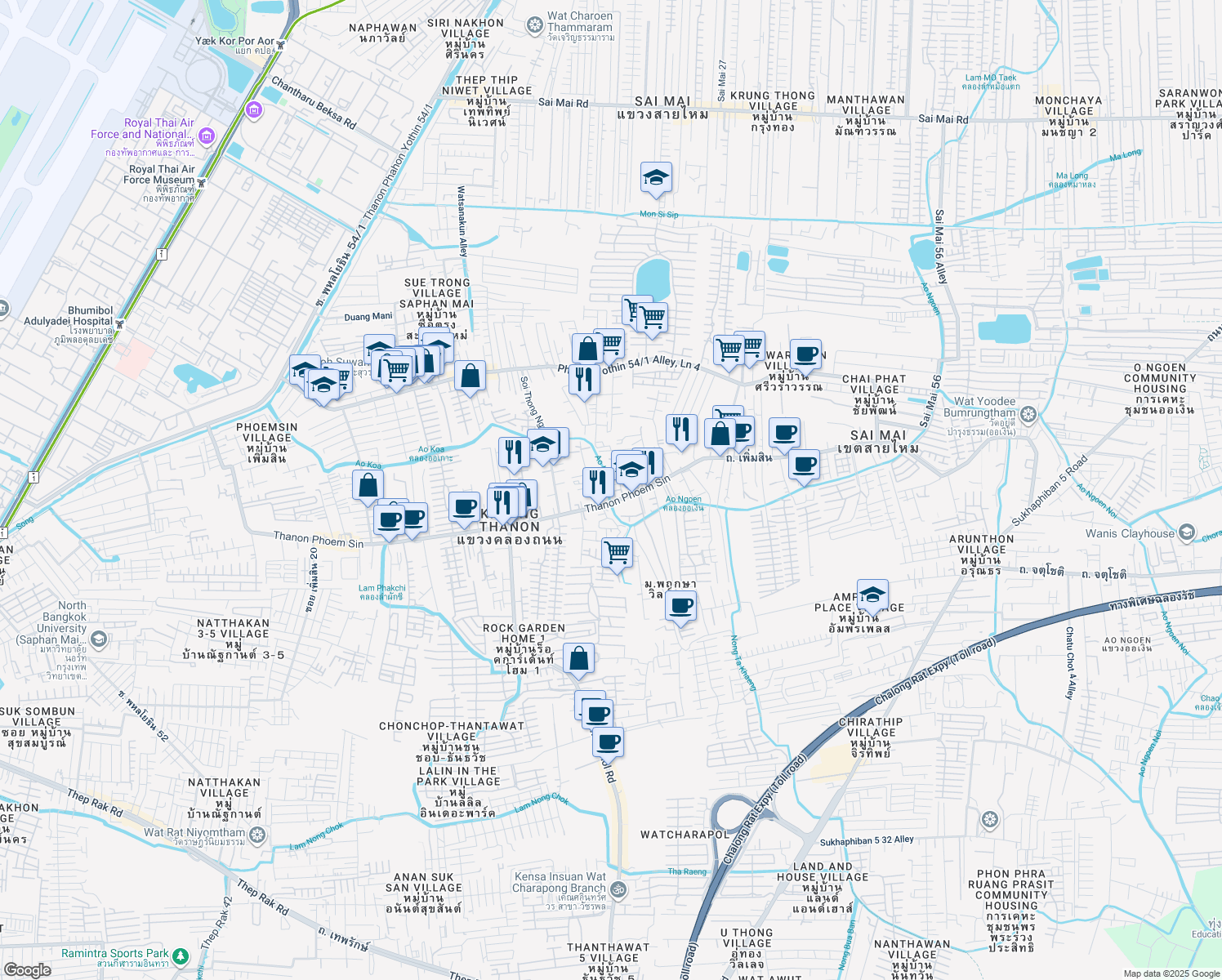 map of restaurants, bars, coffee shops, grocery stores, and more near in 