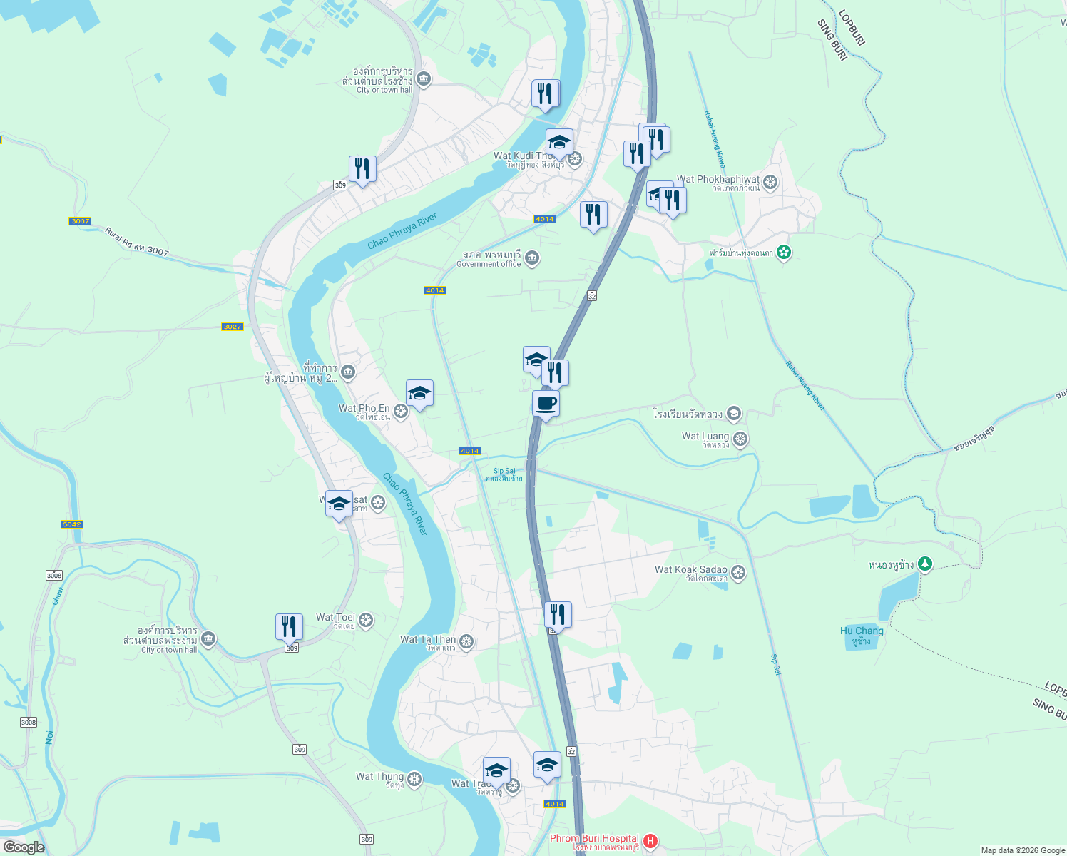 map of restaurants, bars, coffee shops, grocery stores, and more near in 