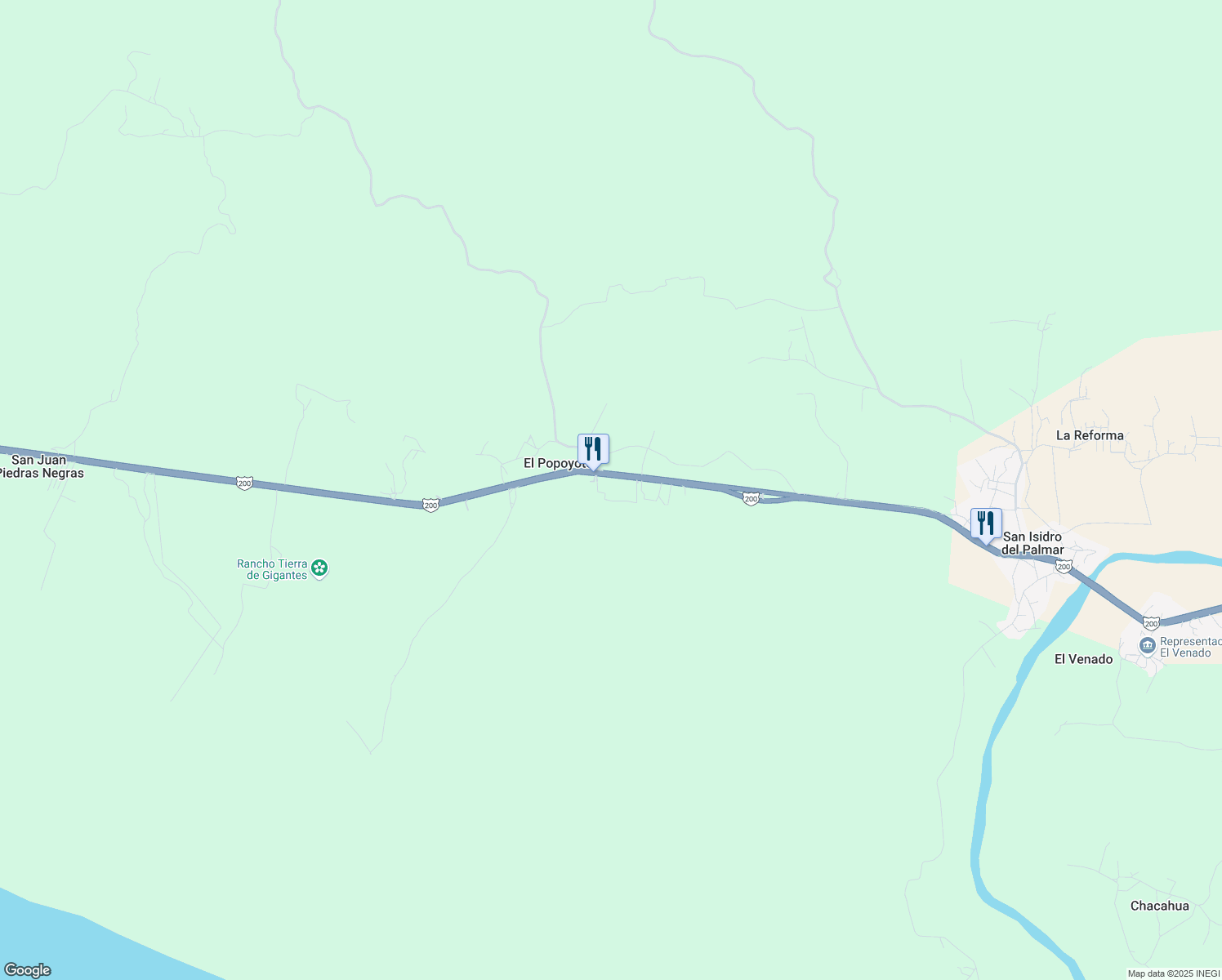 map of restaurants, bars, coffee shops, grocery stores, and more near in Mazunte