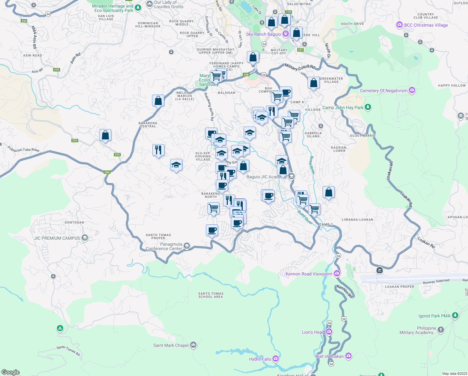 Balacbac Baguio City Map Forest Gold Compound, Baguio City Car - Walk Score