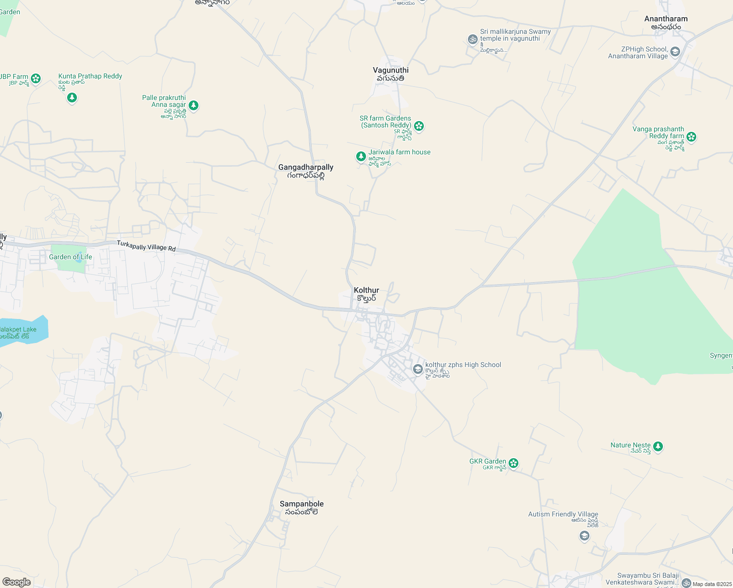 map of restaurants, bars, coffee shops, grocery stores, and more near Road to Lalagdi Malakpet in Lalgadi Malakpet