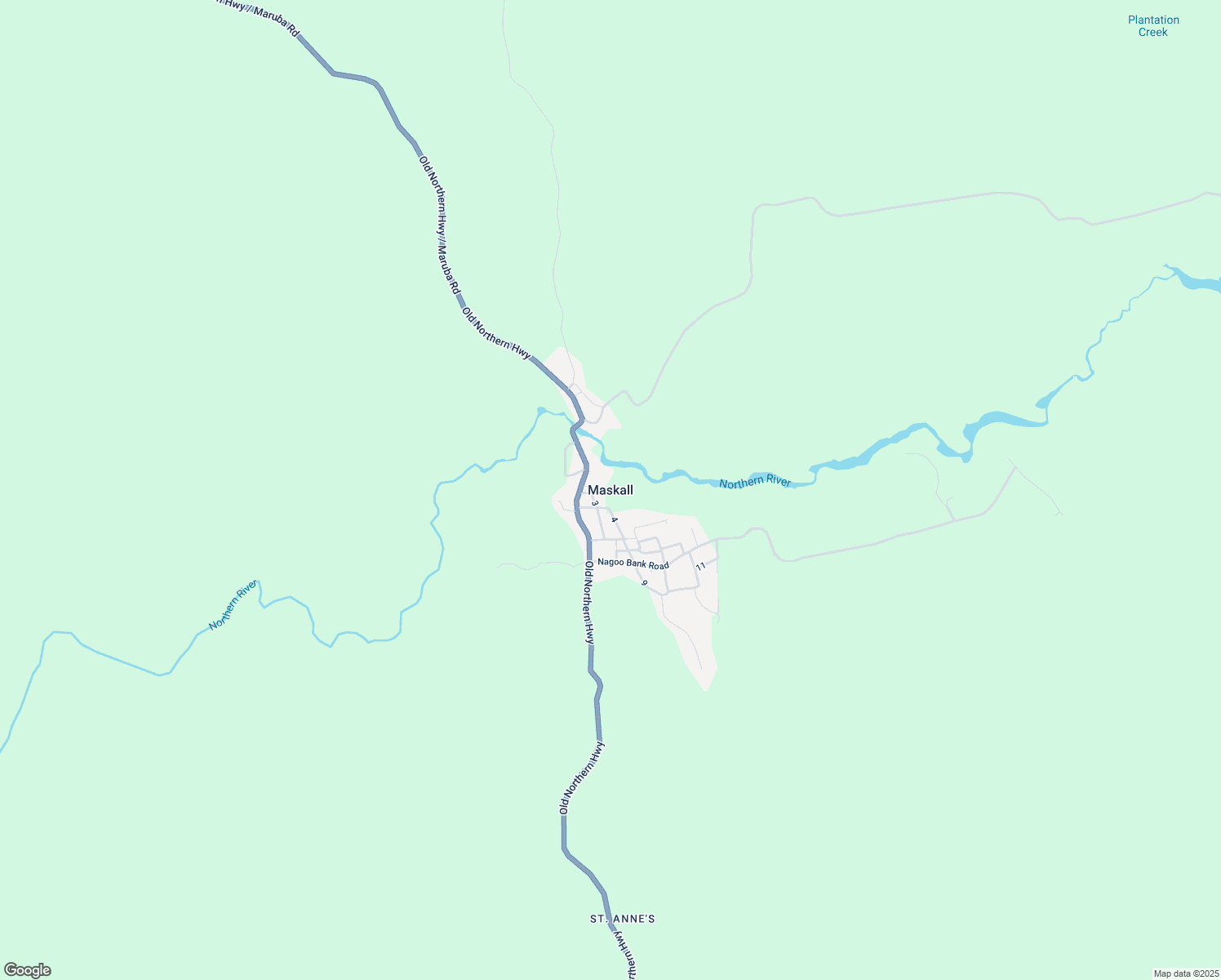 map of restaurants, bars, coffee shops, grocery stores, and more near in Maskall