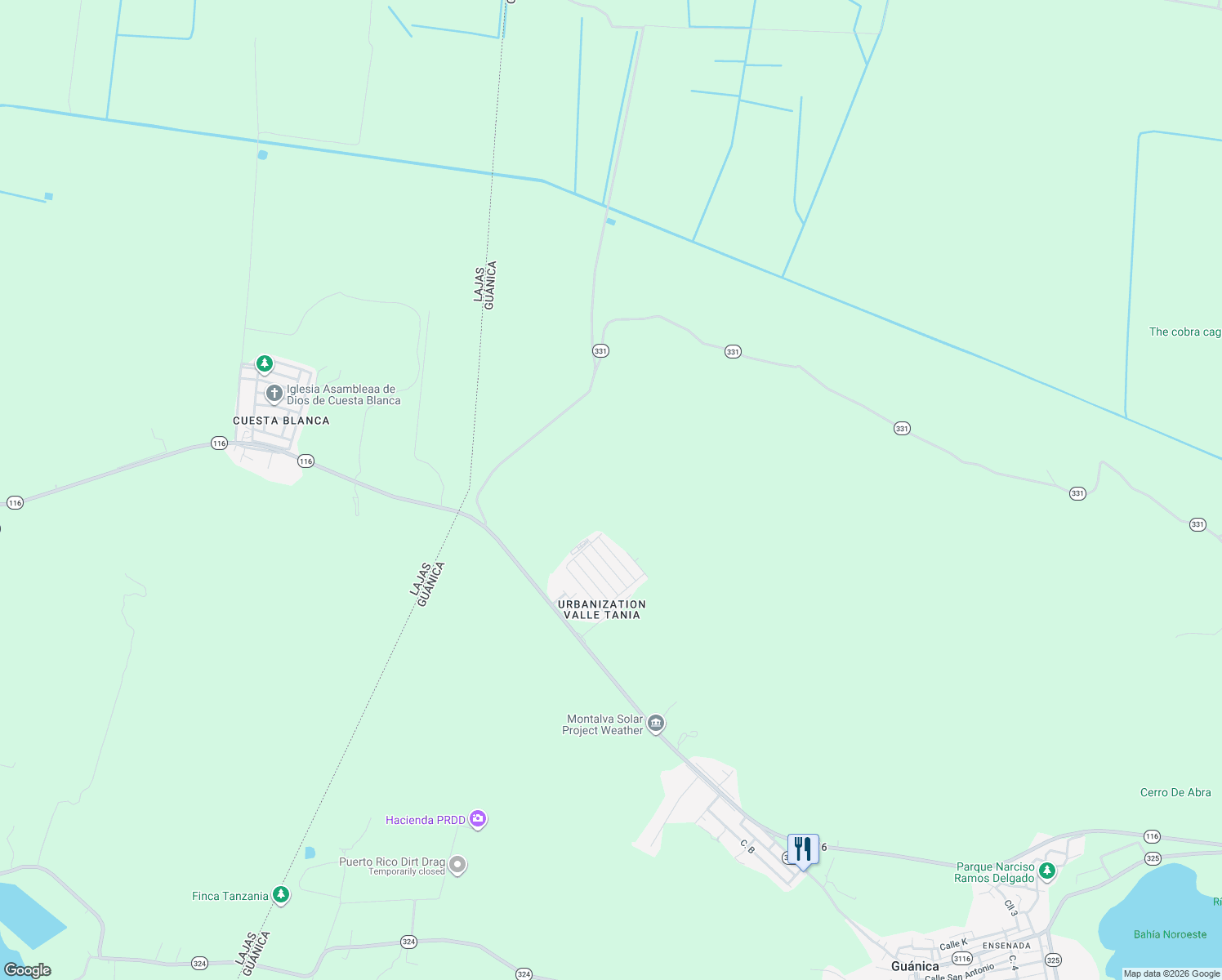 map of restaurants, bars, coffee shops, grocery stores, and more near in Guánica