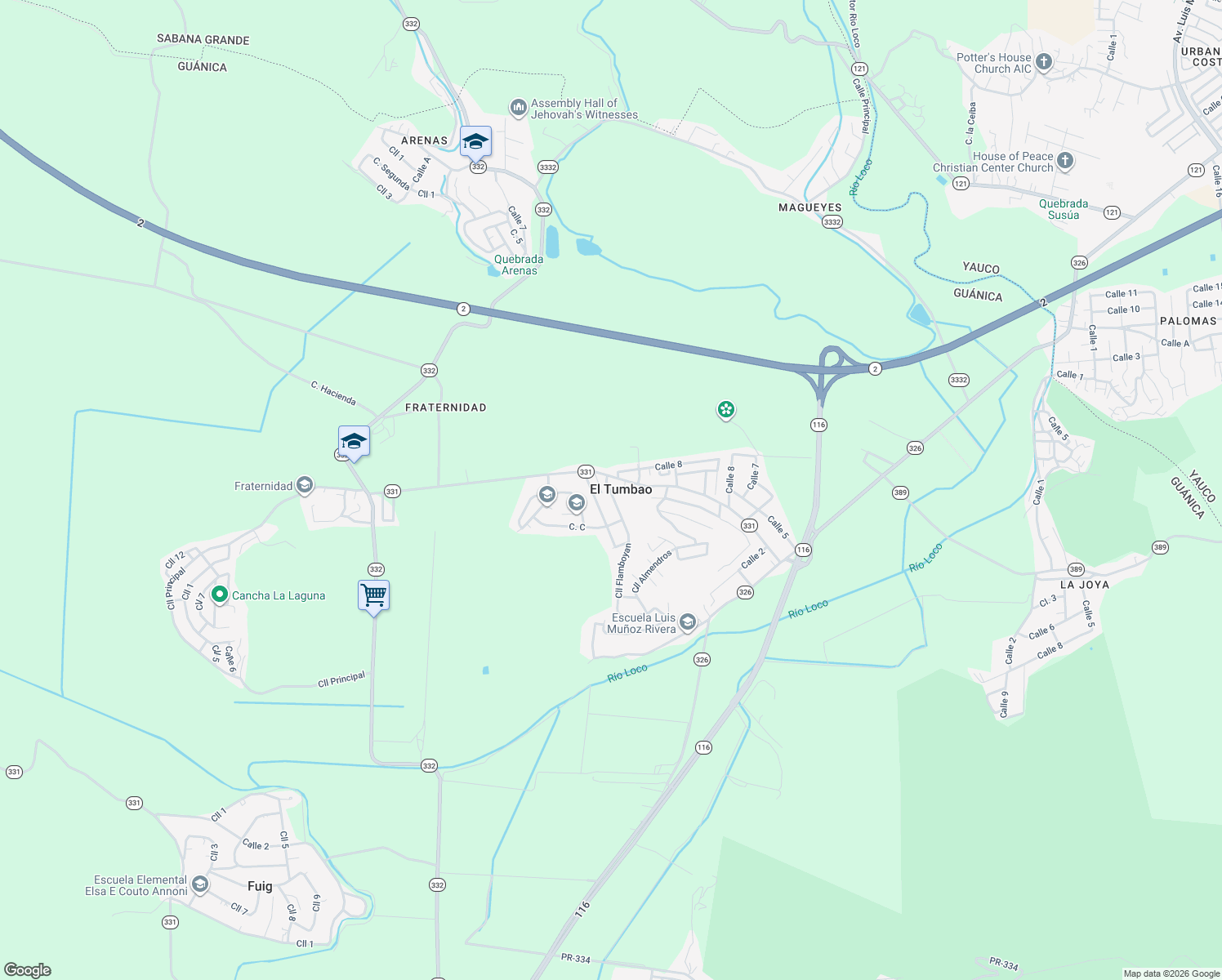map of restaurants, bars, coffee shops, grocery stores, and more near in Guánica