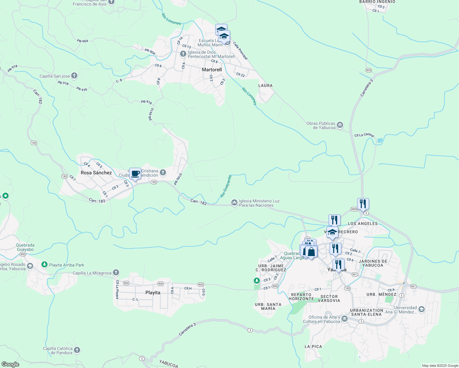 map of restaurants, bars, coffee shops, grocery stores, and more near in Martorell