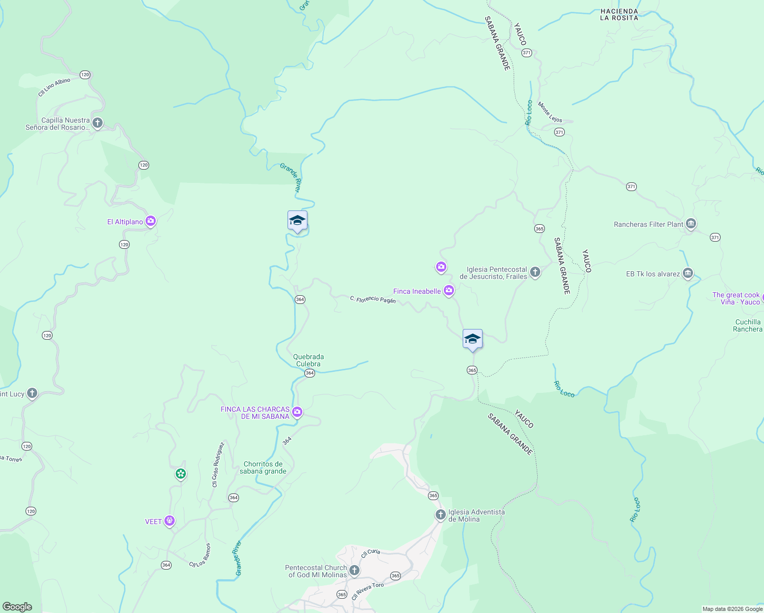 map of restaurants, bars, coffee shops, grocery stores, and more near in Sabana Grande