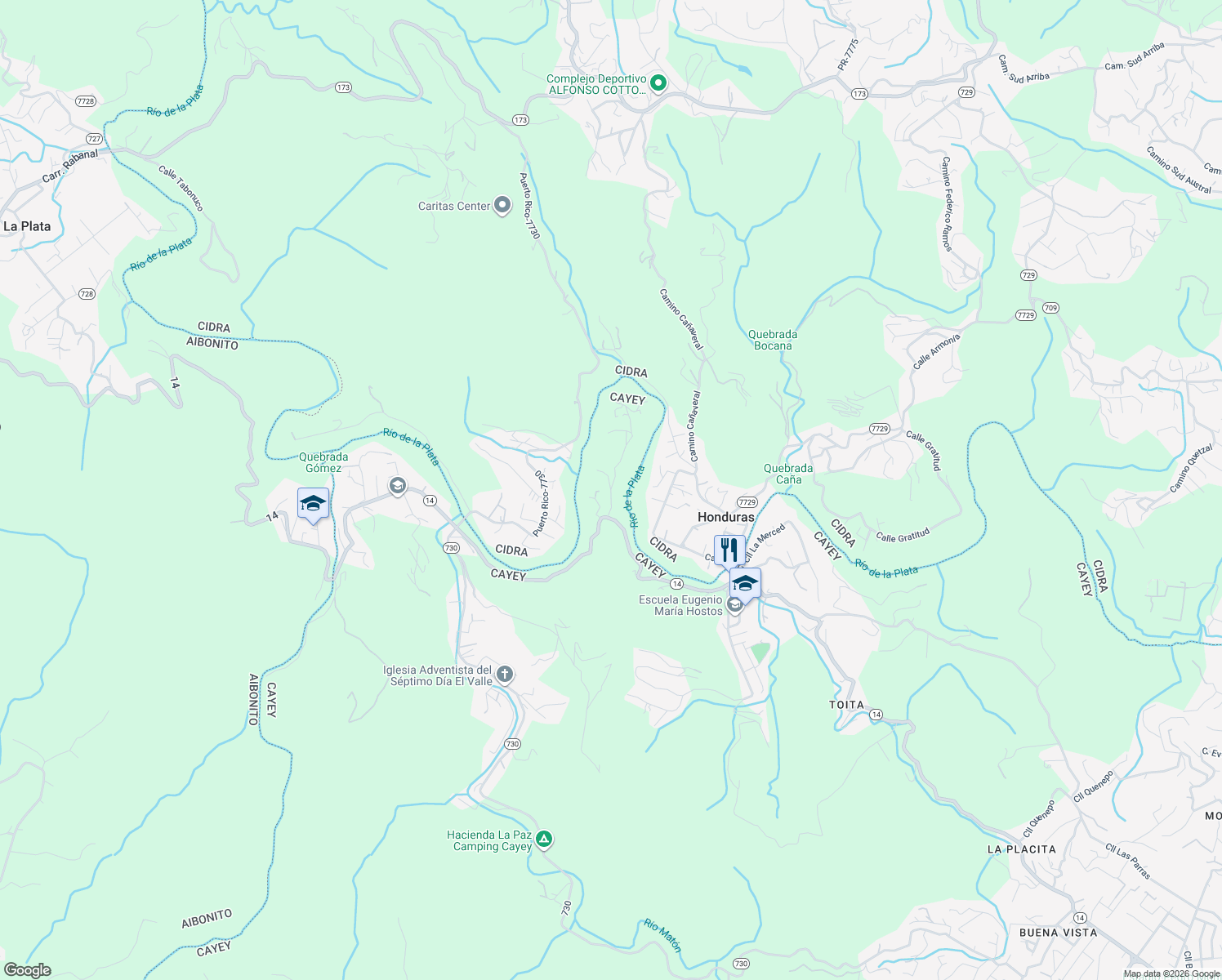 map of restaurants, bars, coffee shops, grocery stores, and more near in 