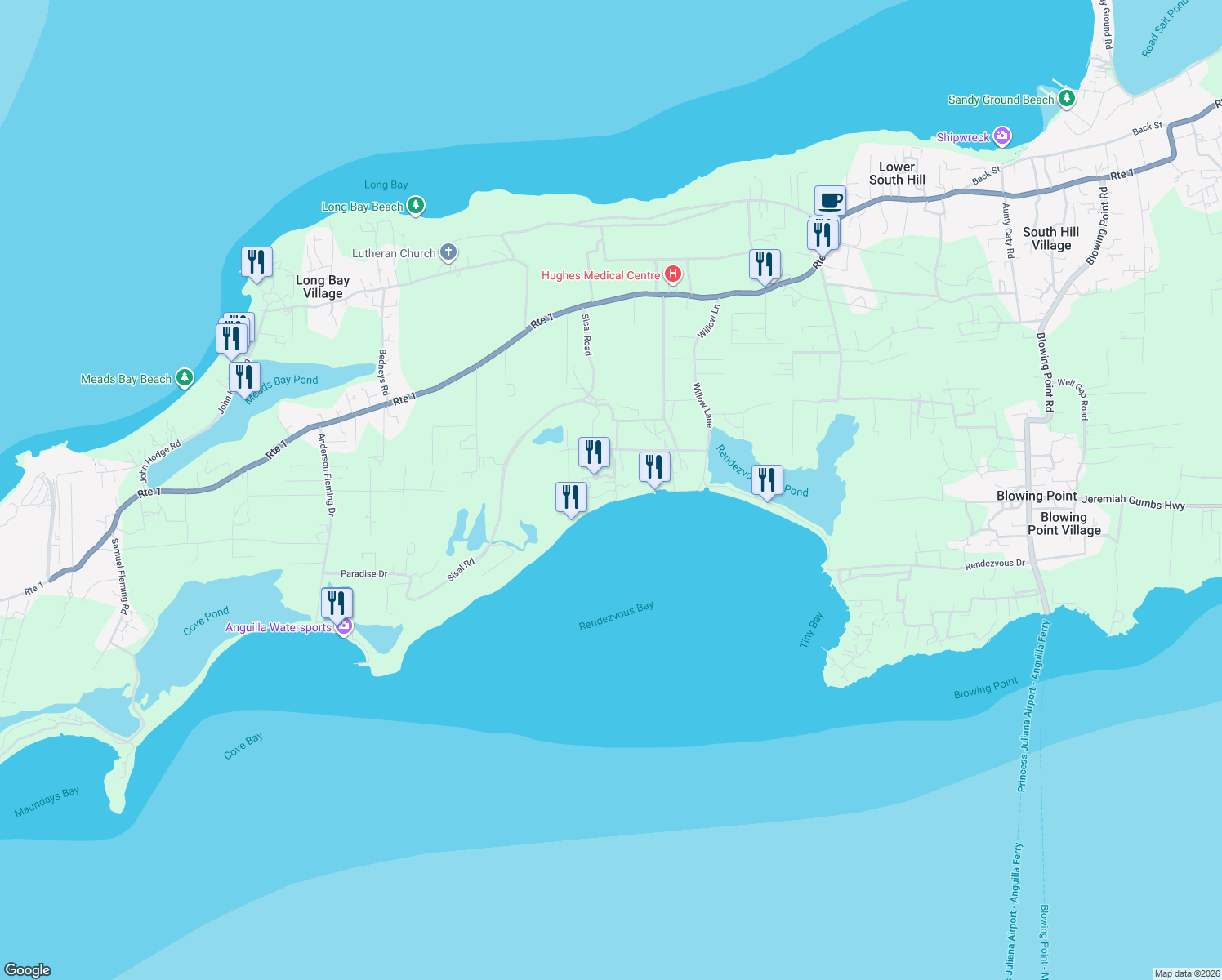 map of restaurants, bars, coffee shops, grocery stores, and more near in 