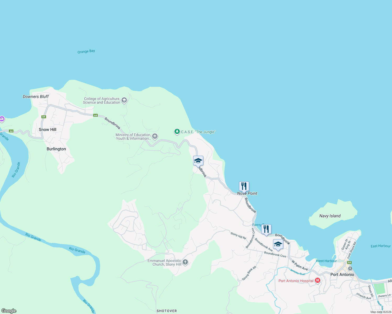 map of restaurants, bars, coffee shops, grocery stores, and more near in 