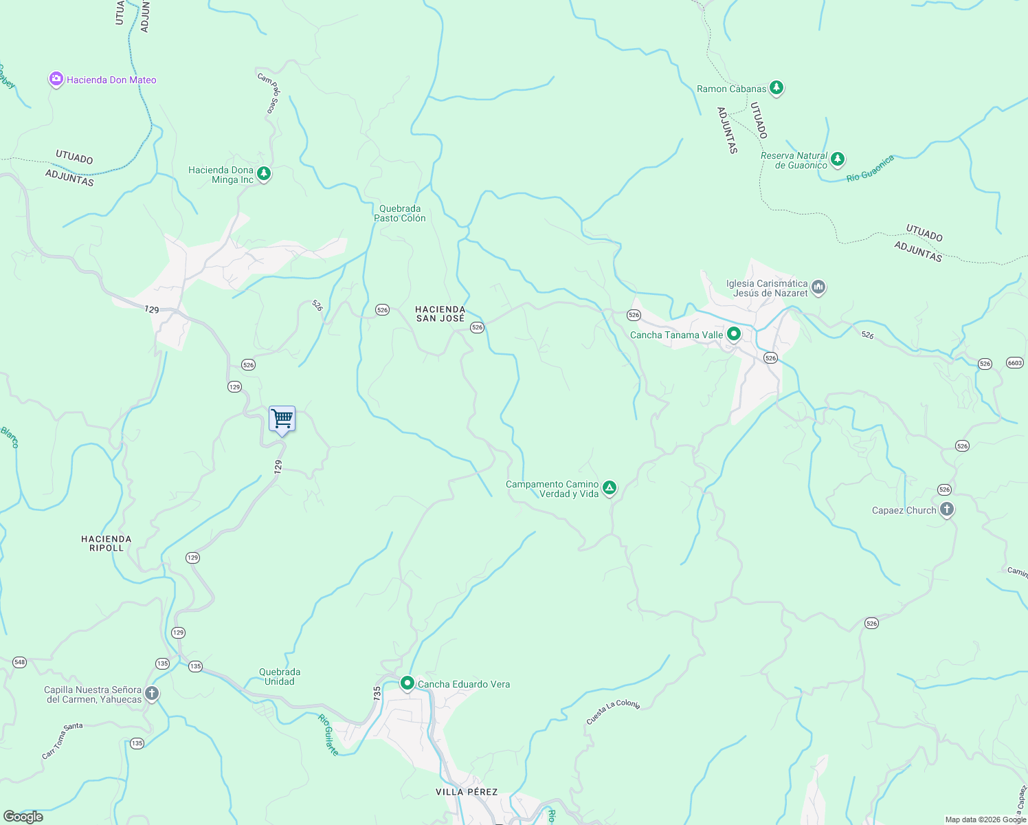 map of restaurants, bars, coffee shops, grocery stores, and more near in Garzas